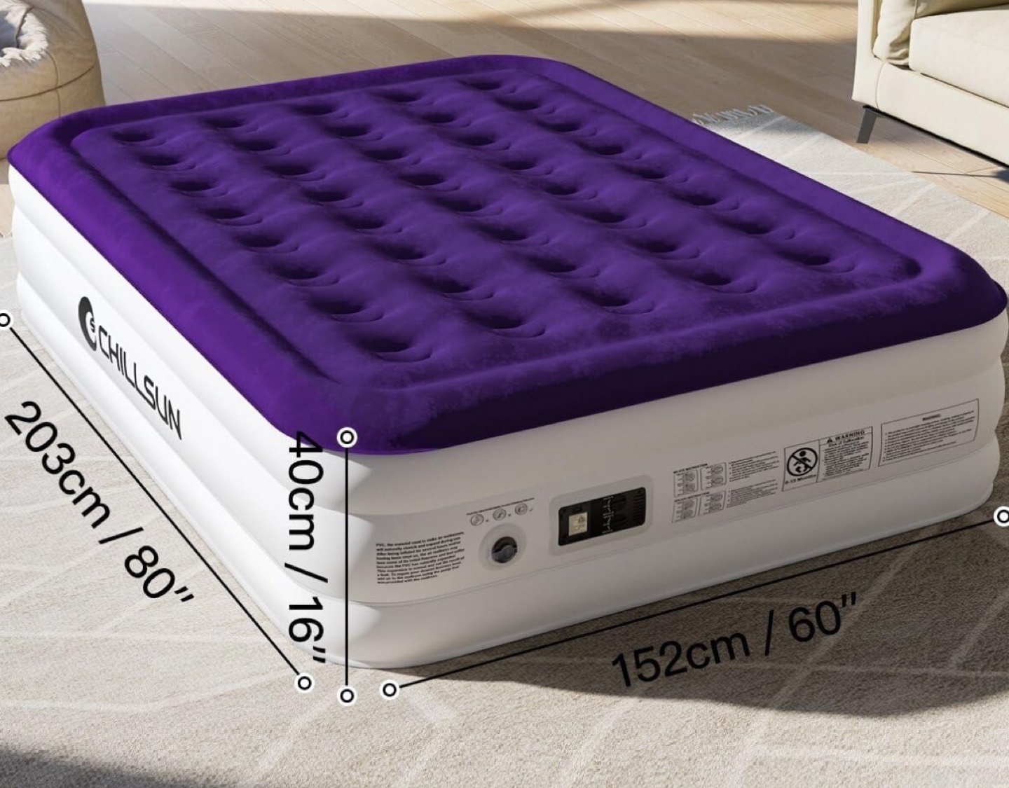 Inflatable Air Mattress Queen Size