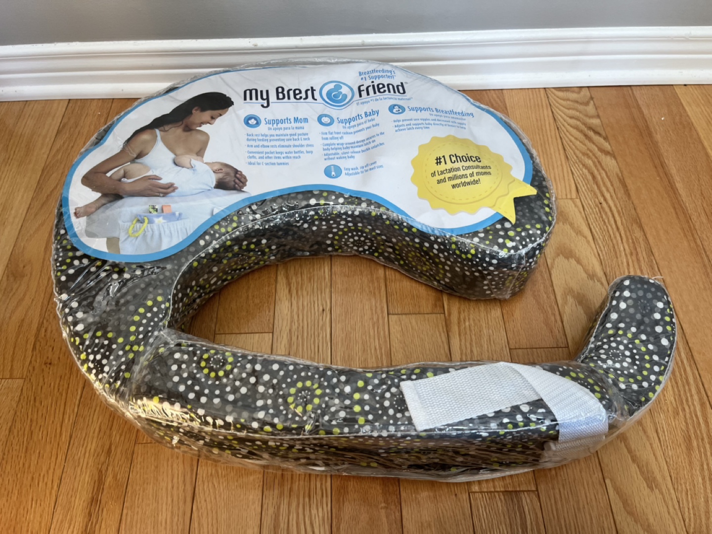 My Brest Friend Nursing Pillow - Grey/Green