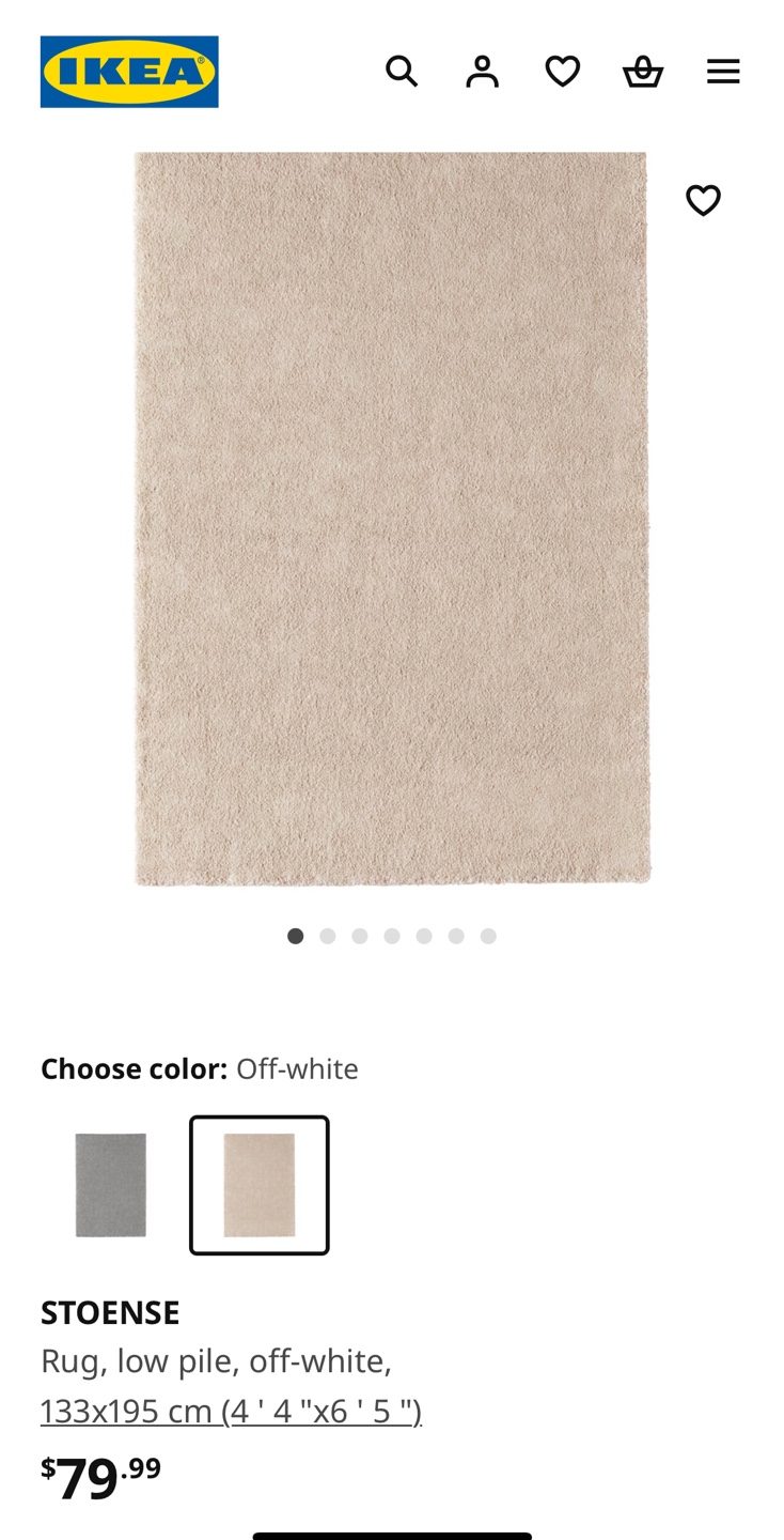 FREE!! IKEA STOENSE Rug (PICK UP NOW)