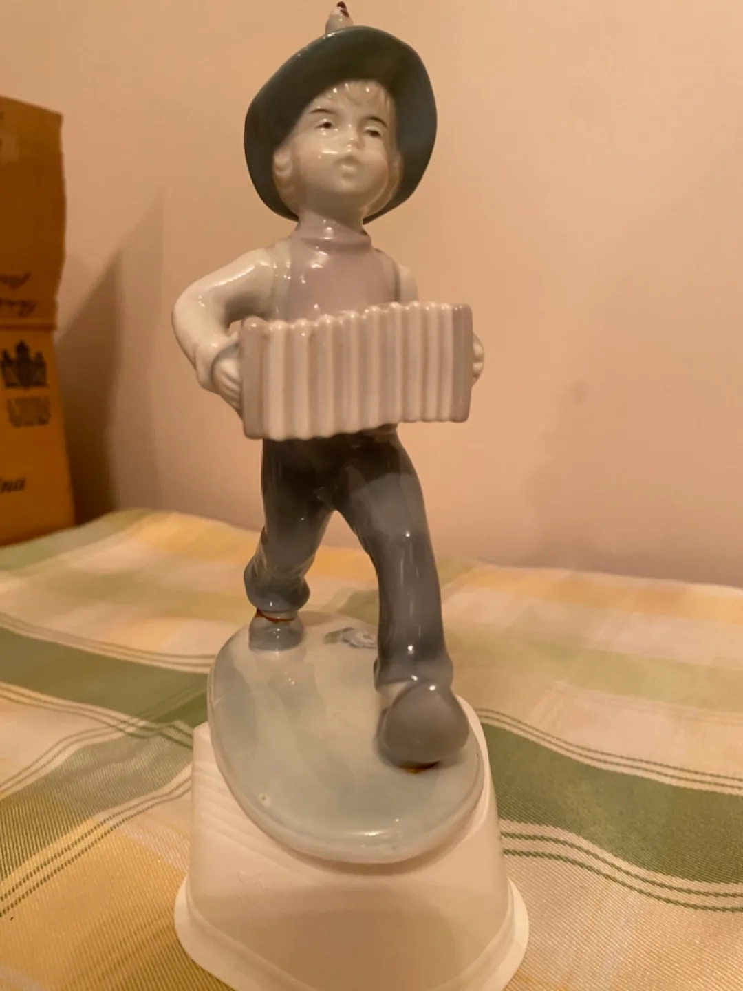 Vintage Porcelain Figurine Boy with Accordion image indicator(2)