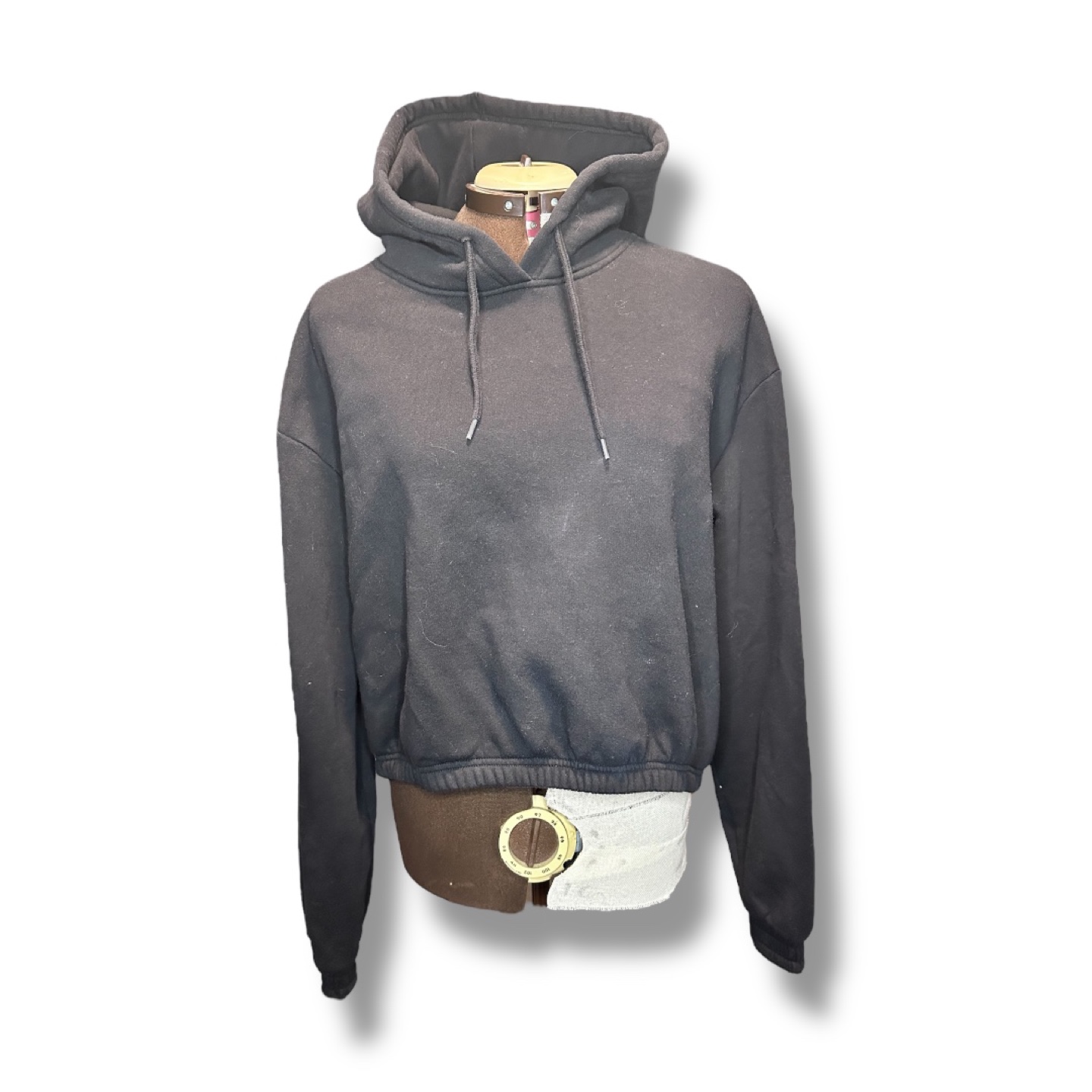 H&M Divided Trendy Black Cropped Hoodie - Women’s Size XL - photo 5