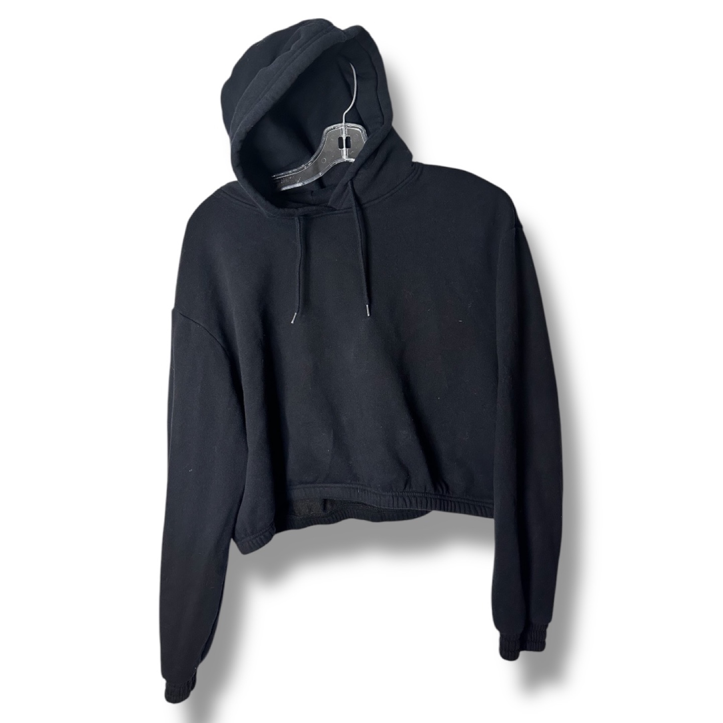 H&M Divided Trendy Black Cropped Hoodie - Women’s Size XL - photo 4