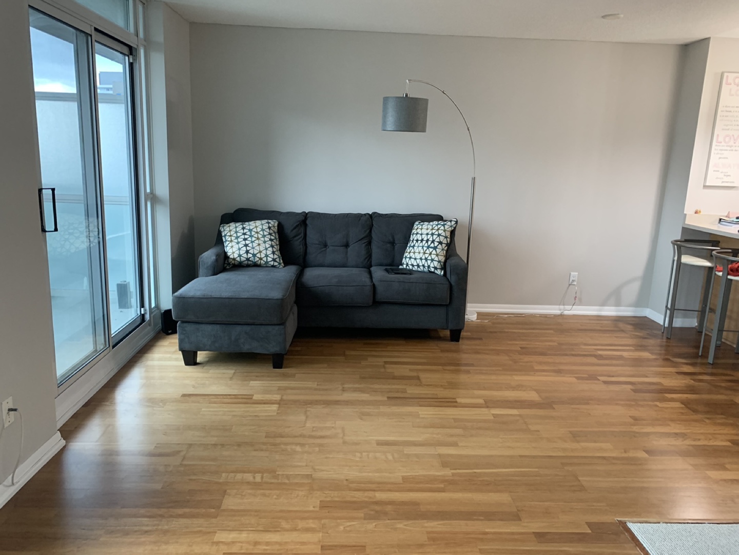 Grey Sectional Sofa with Chaise Lounge - photo 2