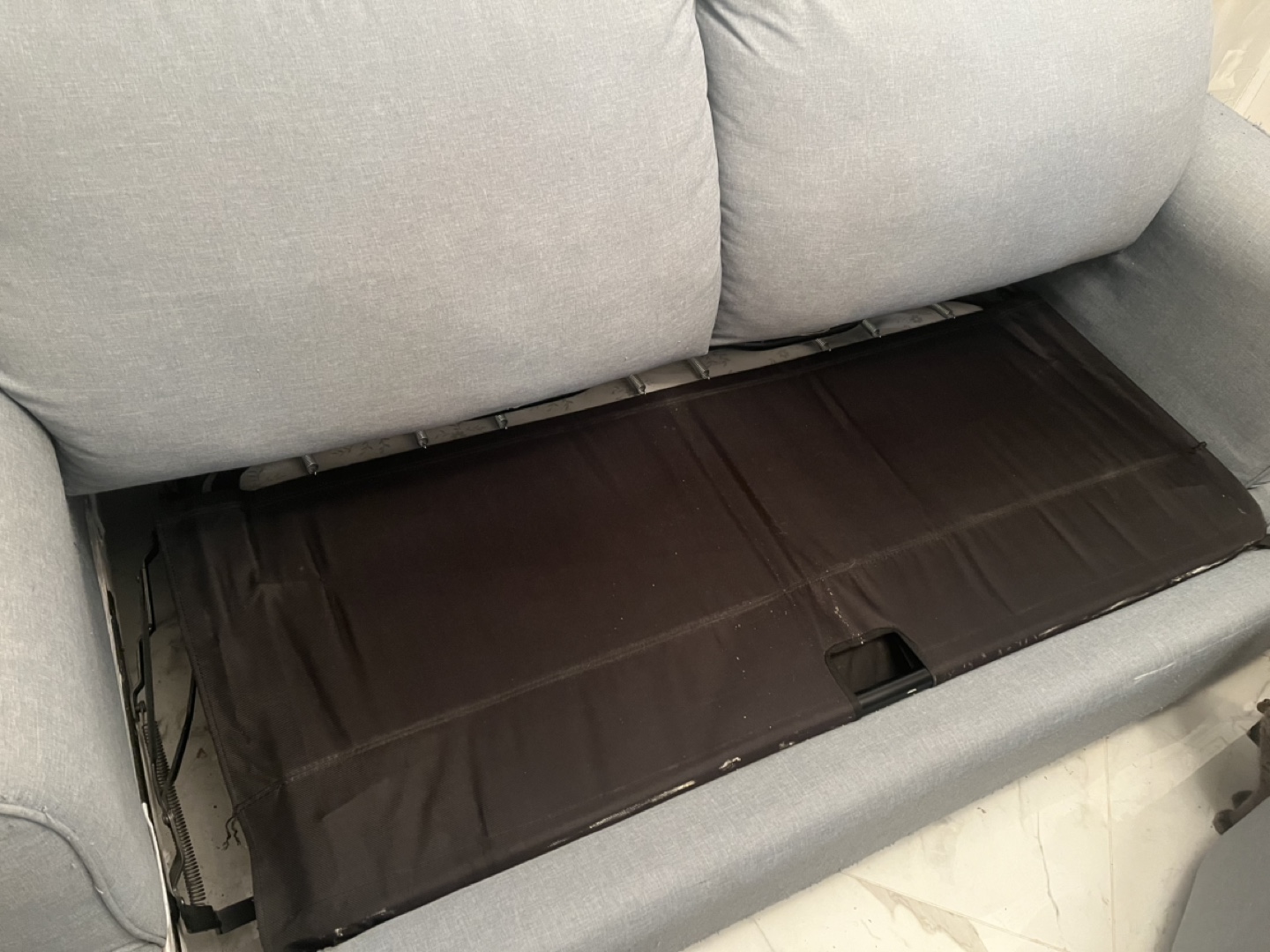 Used Grey Sofa Bed - photo 2