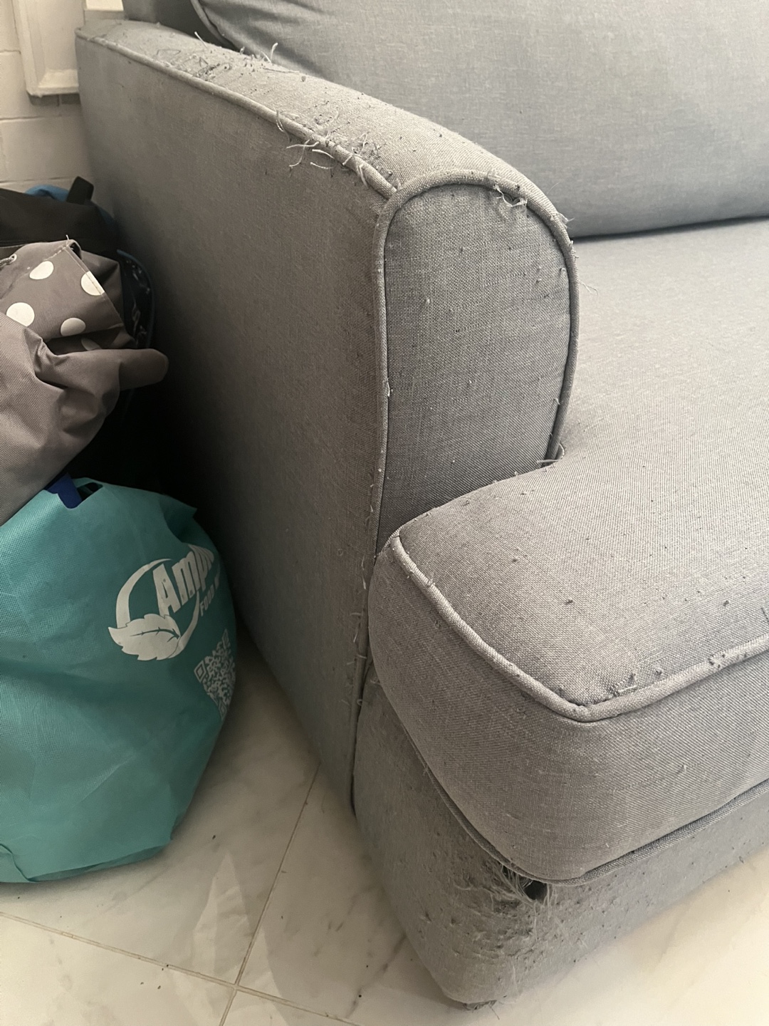 Used Grey Sofa Bed - photo 3