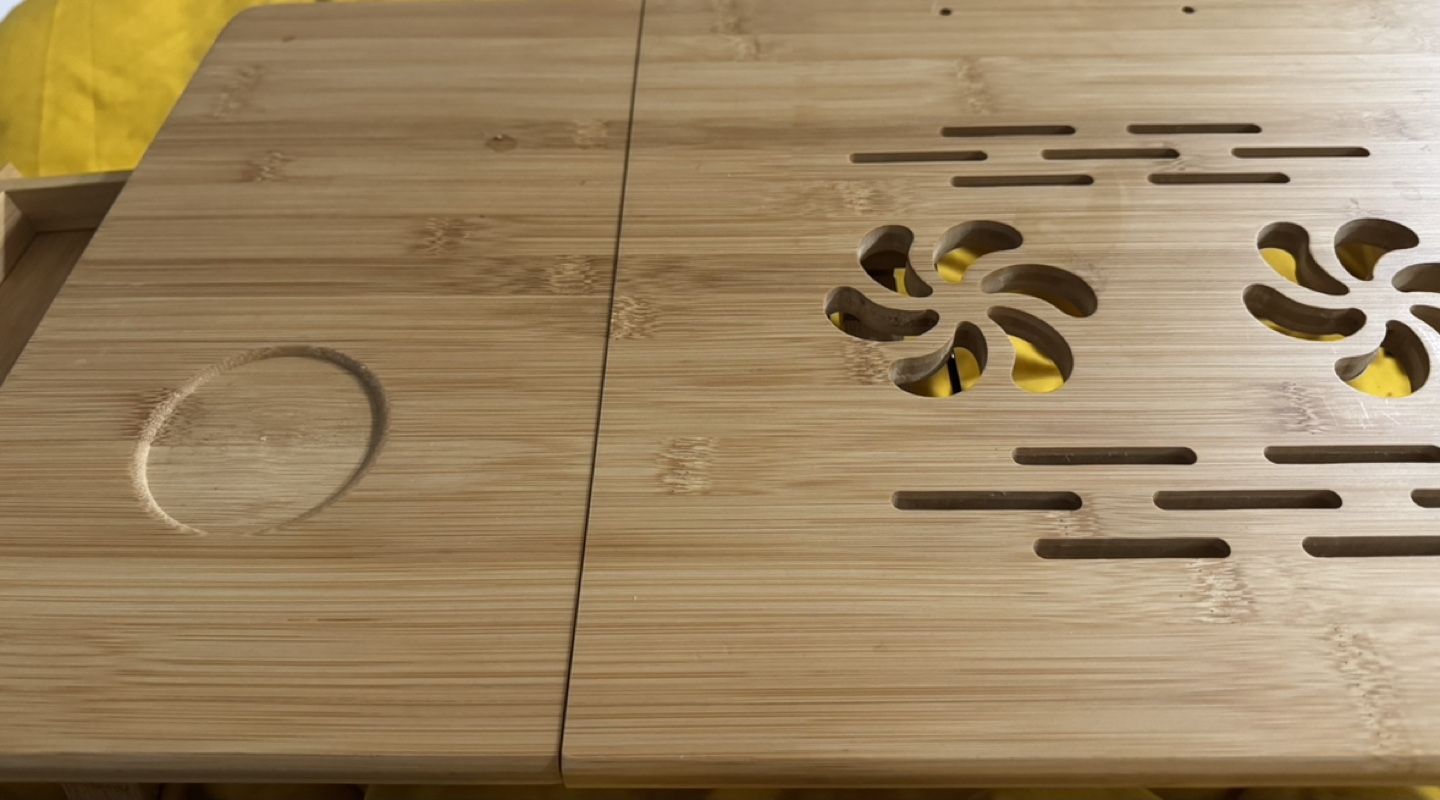 Bamboo Laptop Table Stand - photo 2