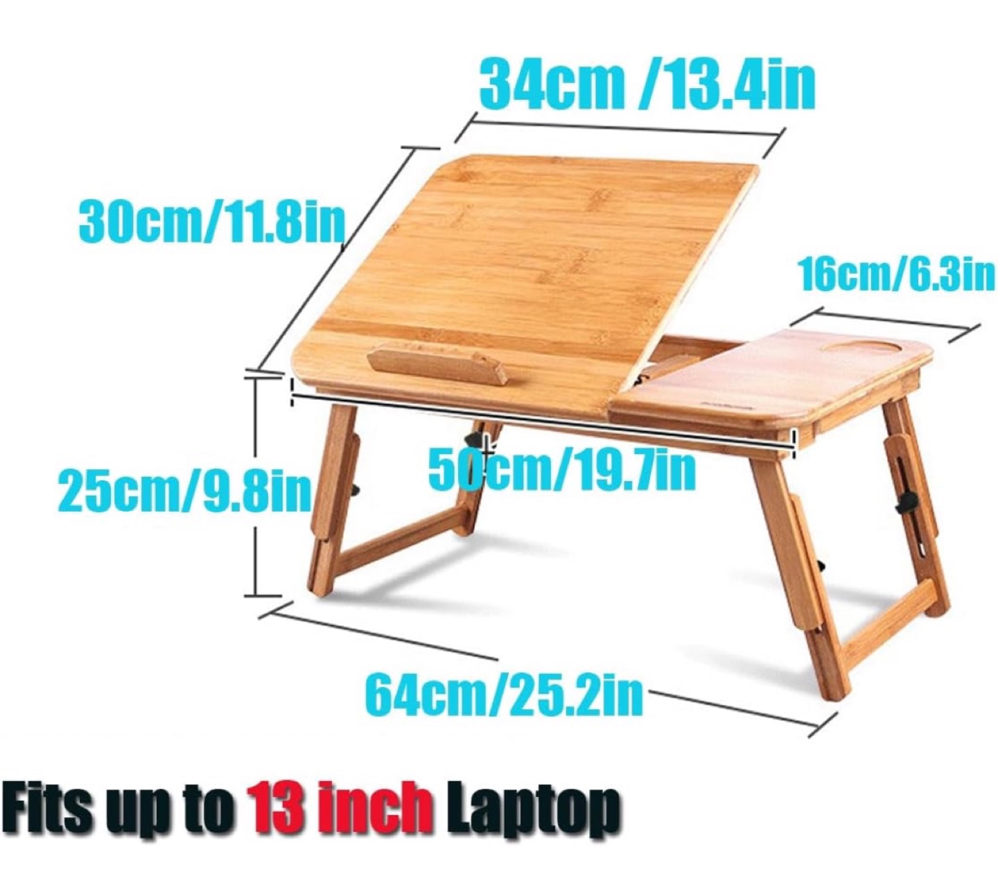 Bamboo Laptop Table Stand