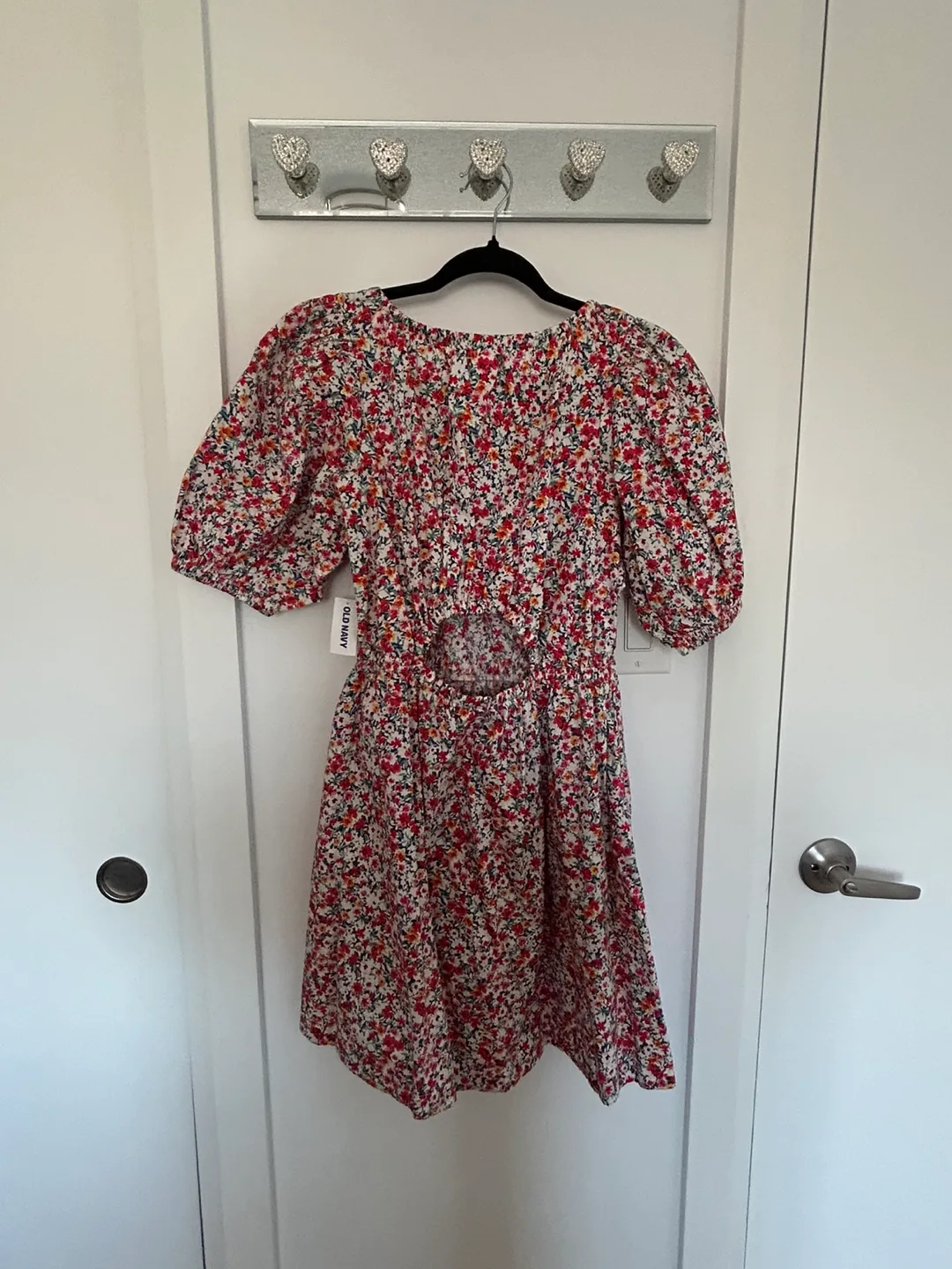 Old Navy Floral Puff Sleeve Mini Dress - Size Small image indicator(3)