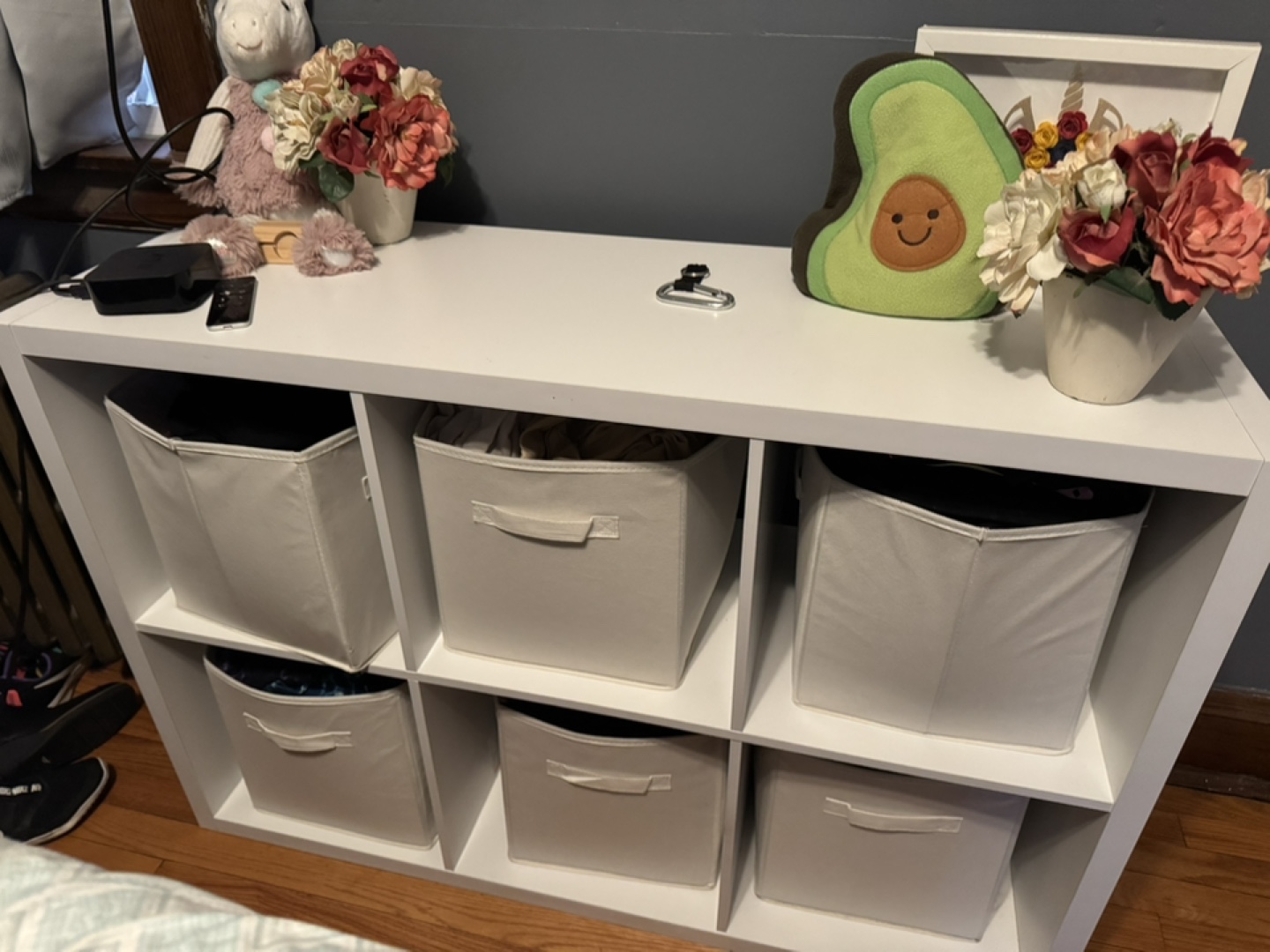 White 6 Cube Organizer
