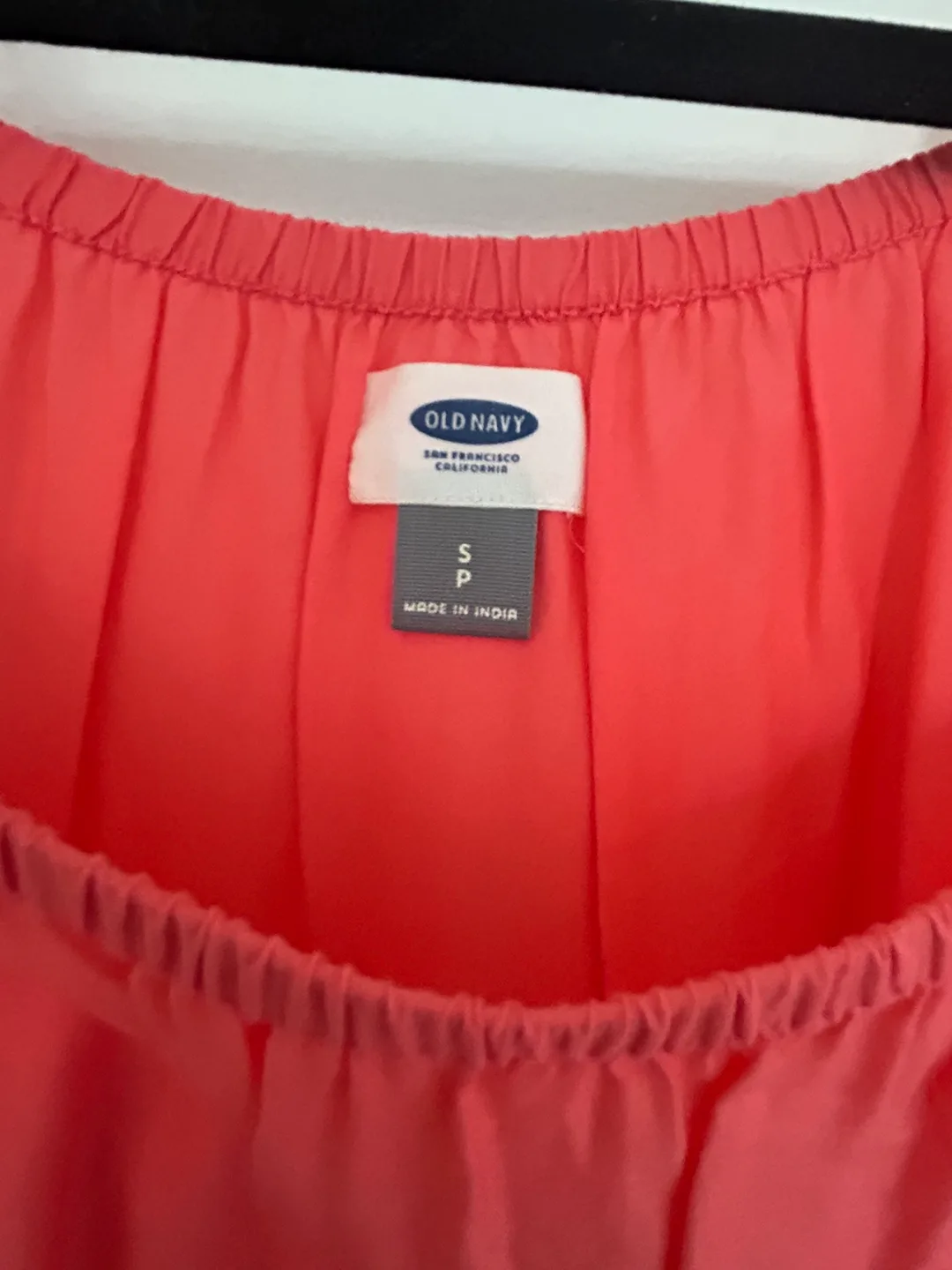 Old Navy Coral Off-the-Shoulder Eyelet Dress - Size Small image indicator(2)