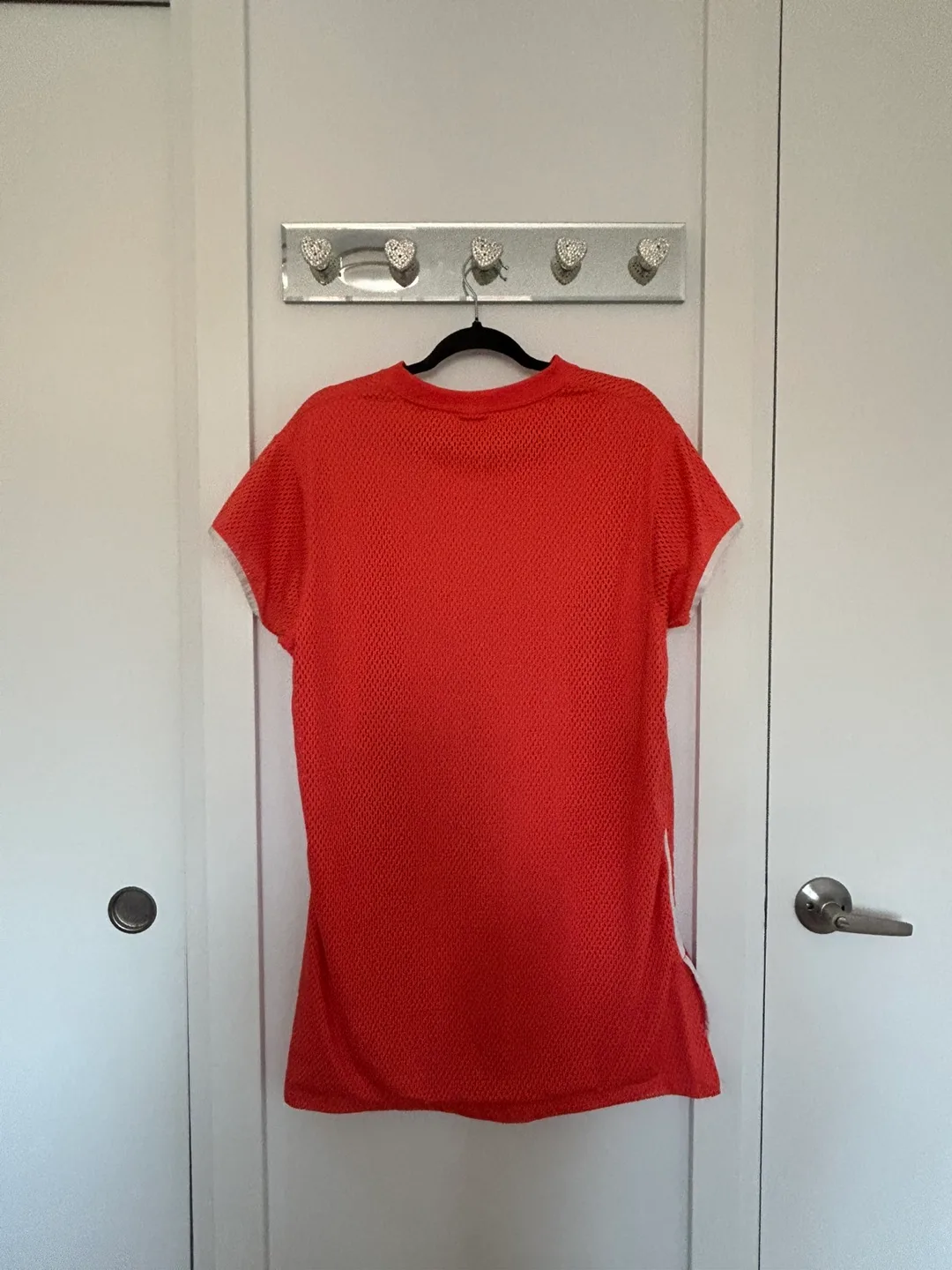 Nike Women's Medium Orange Mesh T-Shirt Dress image indicator(4)