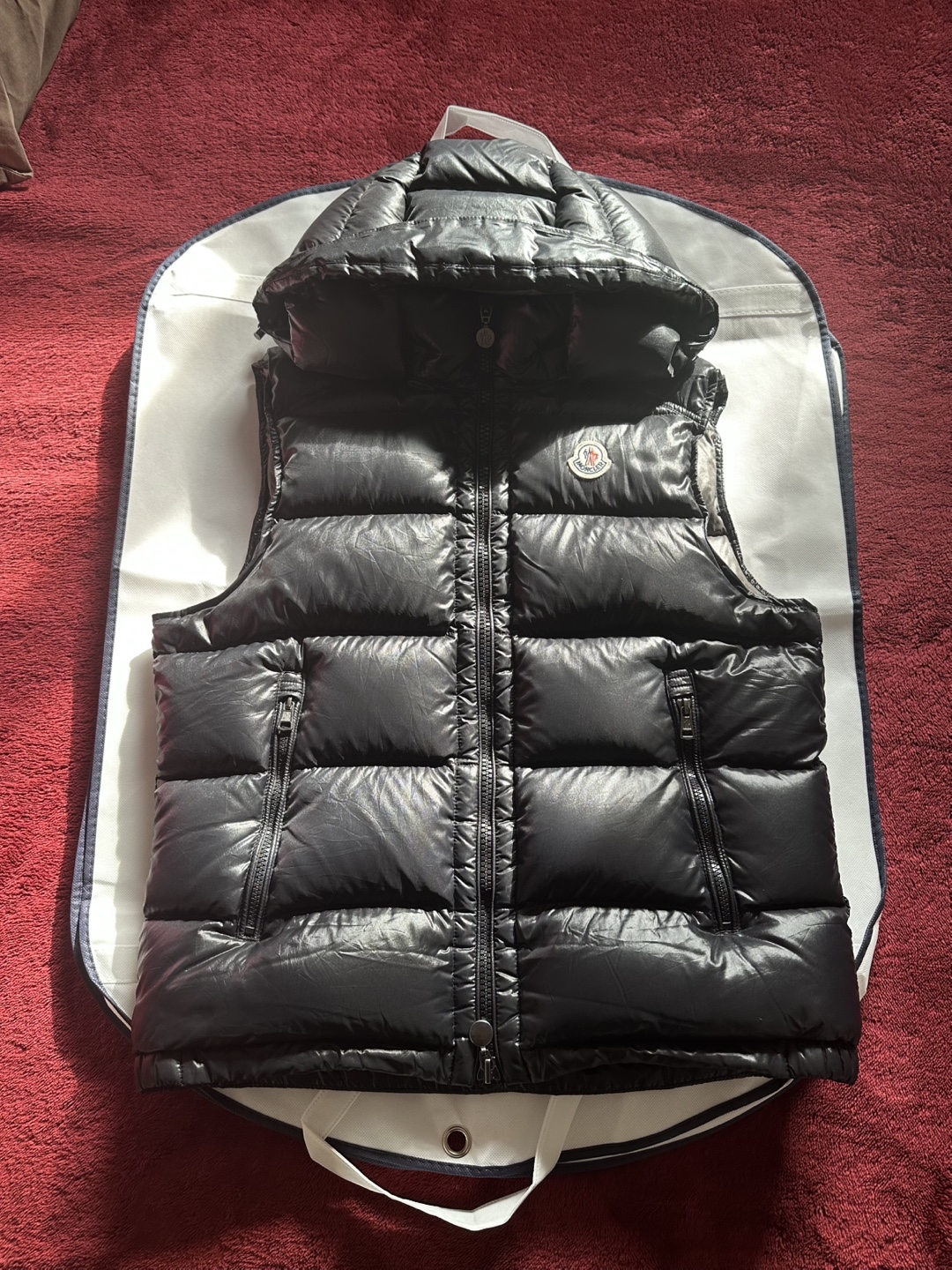 Moncler Black Puffer Vest