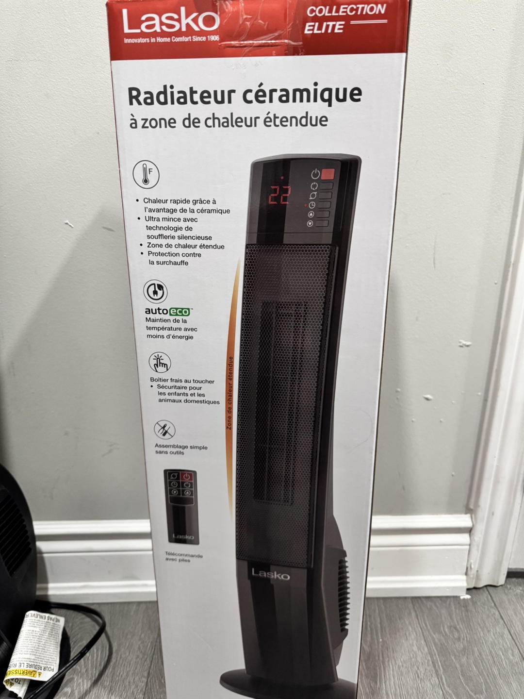 Lasko Digital Ceramic Tower Heater with Extended Heat Zone - photo 3