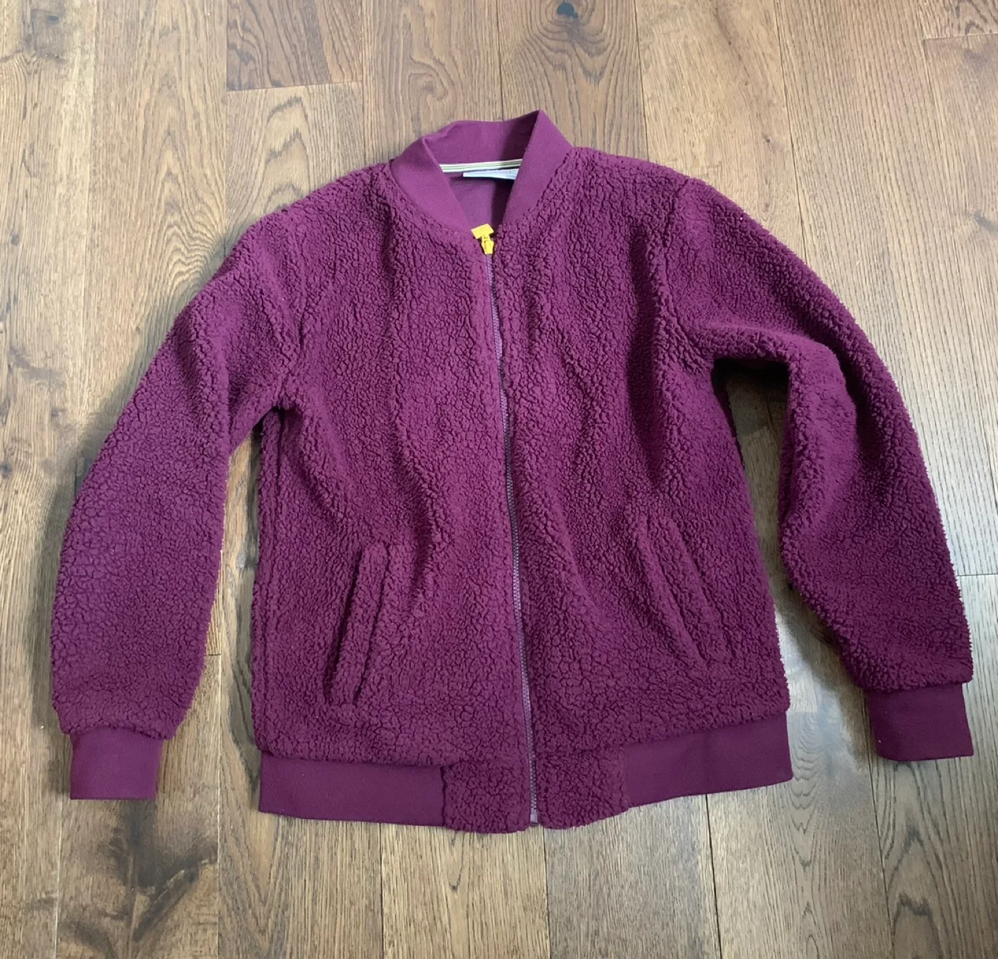 Fila Women's Purple Sherpa Zip-Up Jacket Size Small image indicator(2)