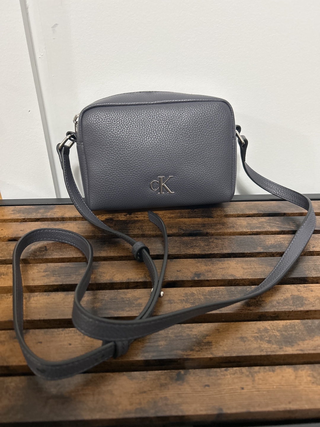 Calvin Klein Grey-Blue Crossbody Bag