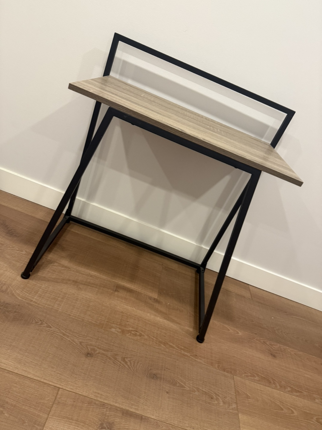 Small Desk with Metal Frame