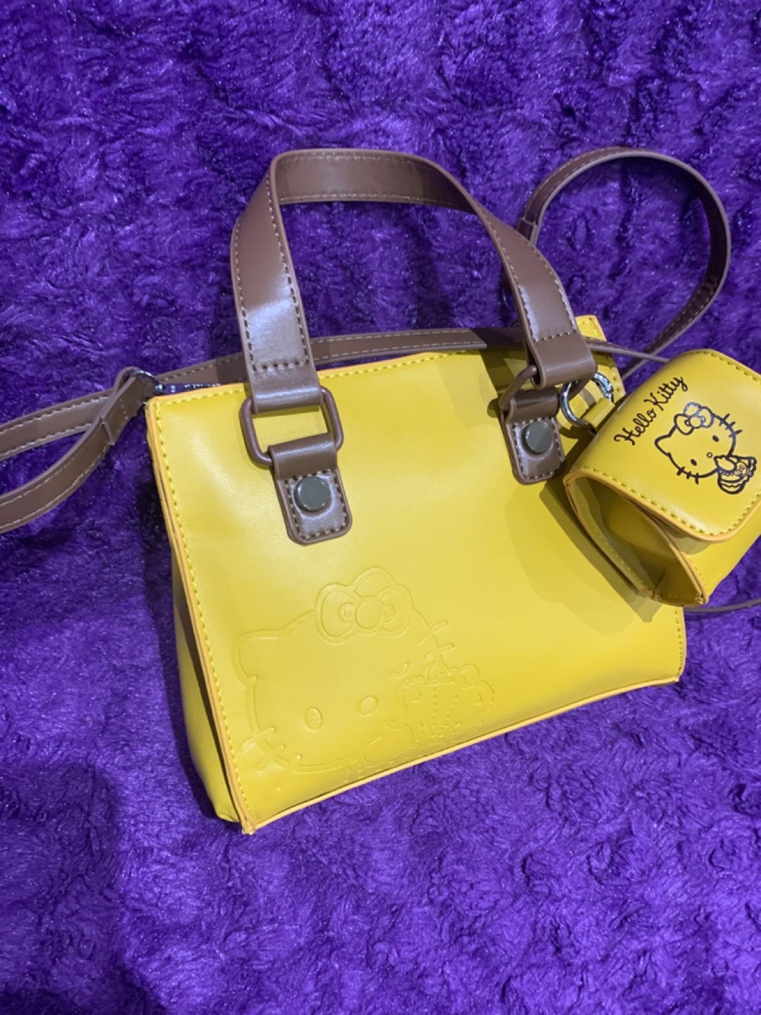 Hello Kitty Yellow Handbag with Shoulder Strap - photo 4