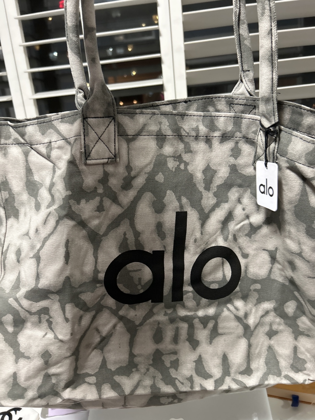 Alo Yoga Tote Bag - Grey Tie-Dye