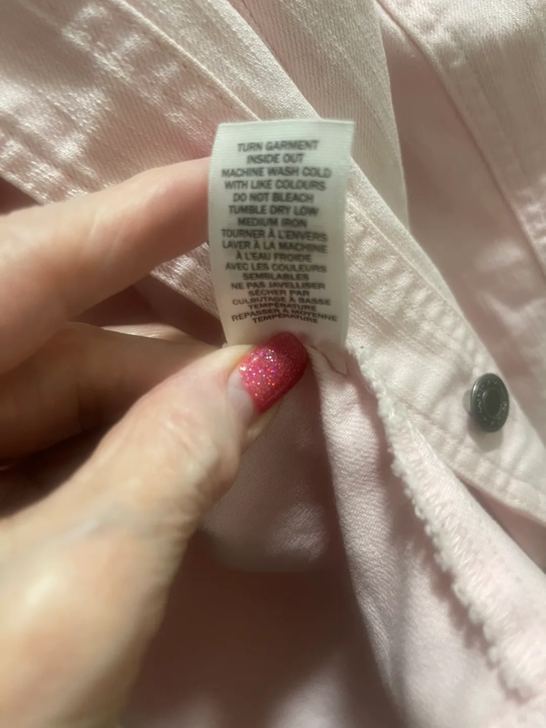 Pink Denim Jacket - Size LP image indicator(8)