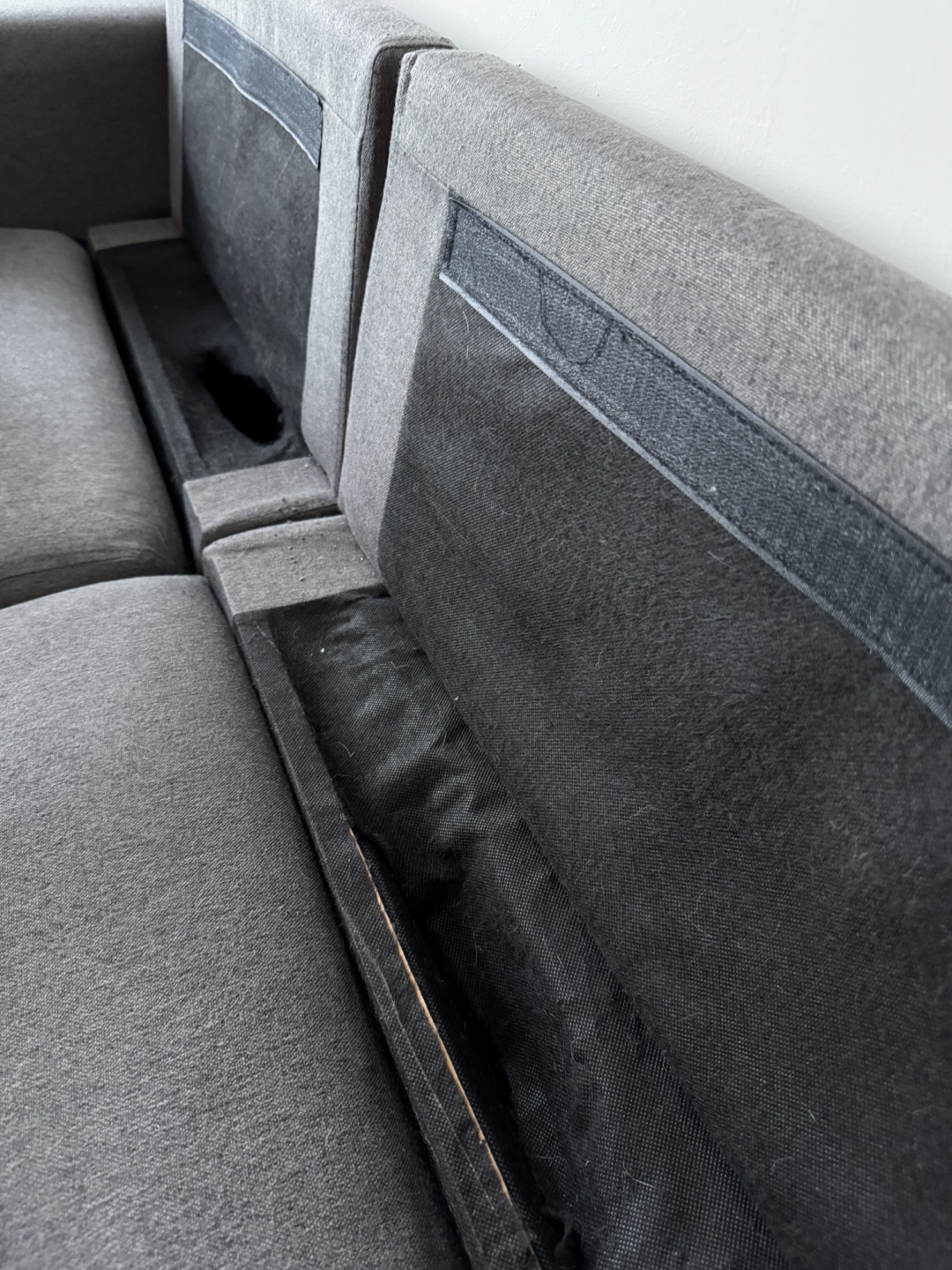 Grey Sectional Sofa with Pull-Out Sleeper - photo 3