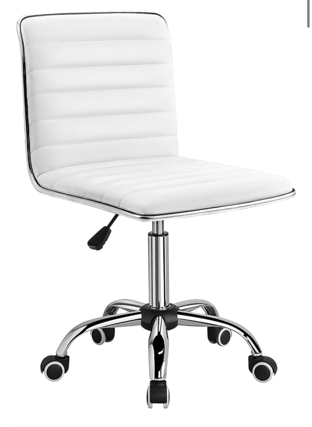 White Rolling Desk Chair