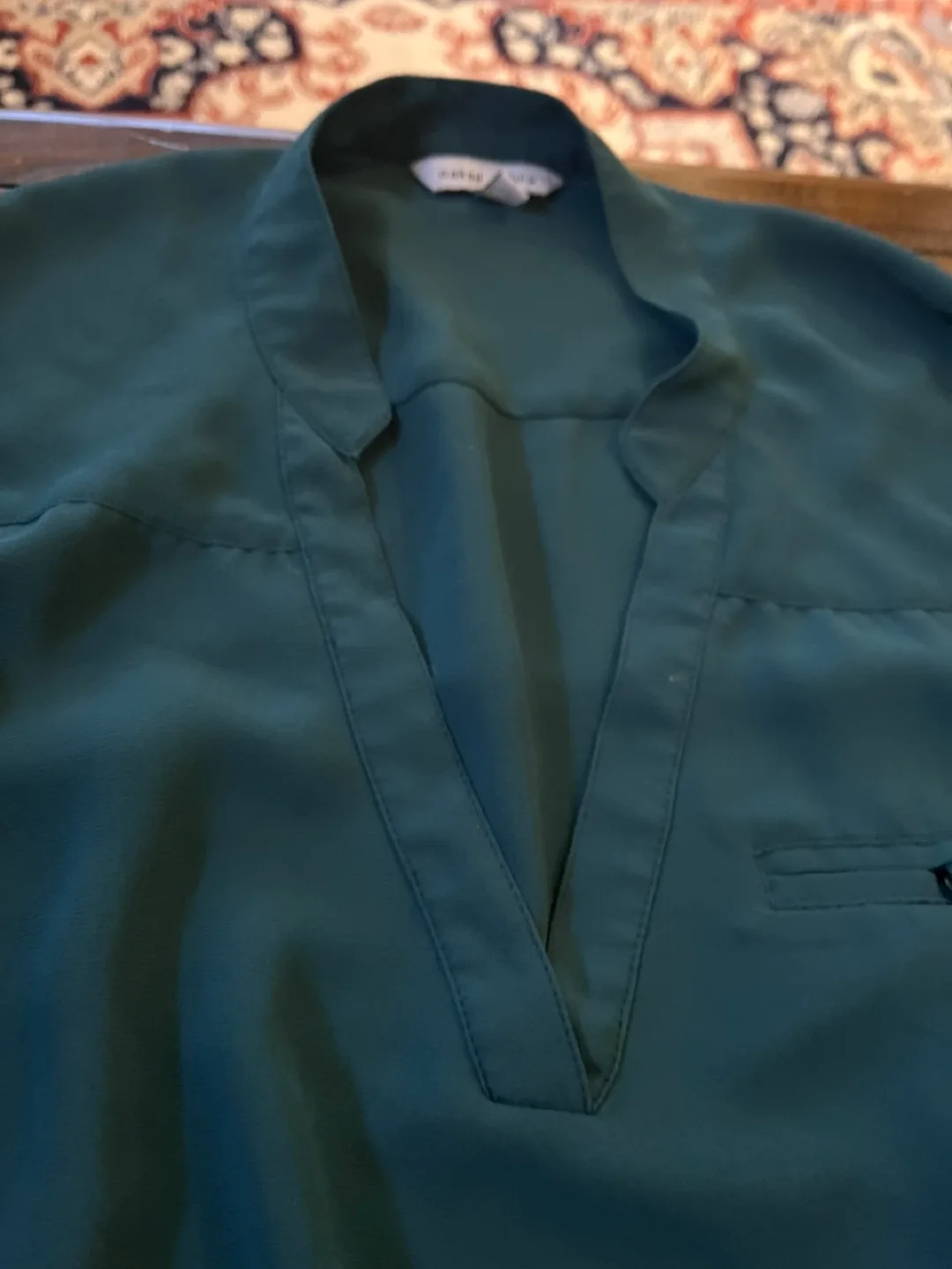 🧡❤️Green Long Sleeve Mini Dress (Small) image indicator(2)