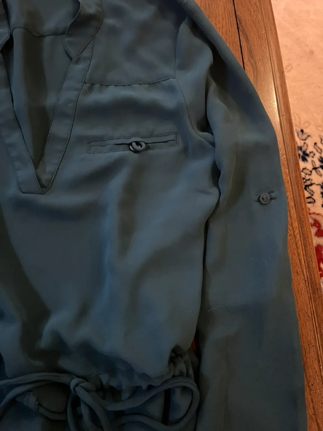 🧡❤️Green Long Sleeve Mini Dress (Small) image indicator(4)