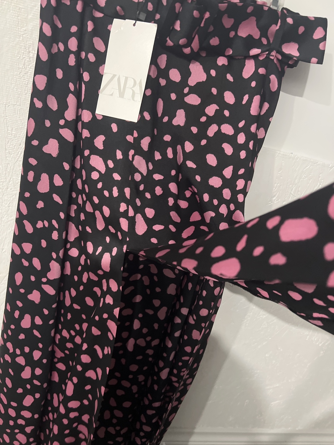 Zara Pink Dalmatian Print Midi Skirt (brand new) - photo 3