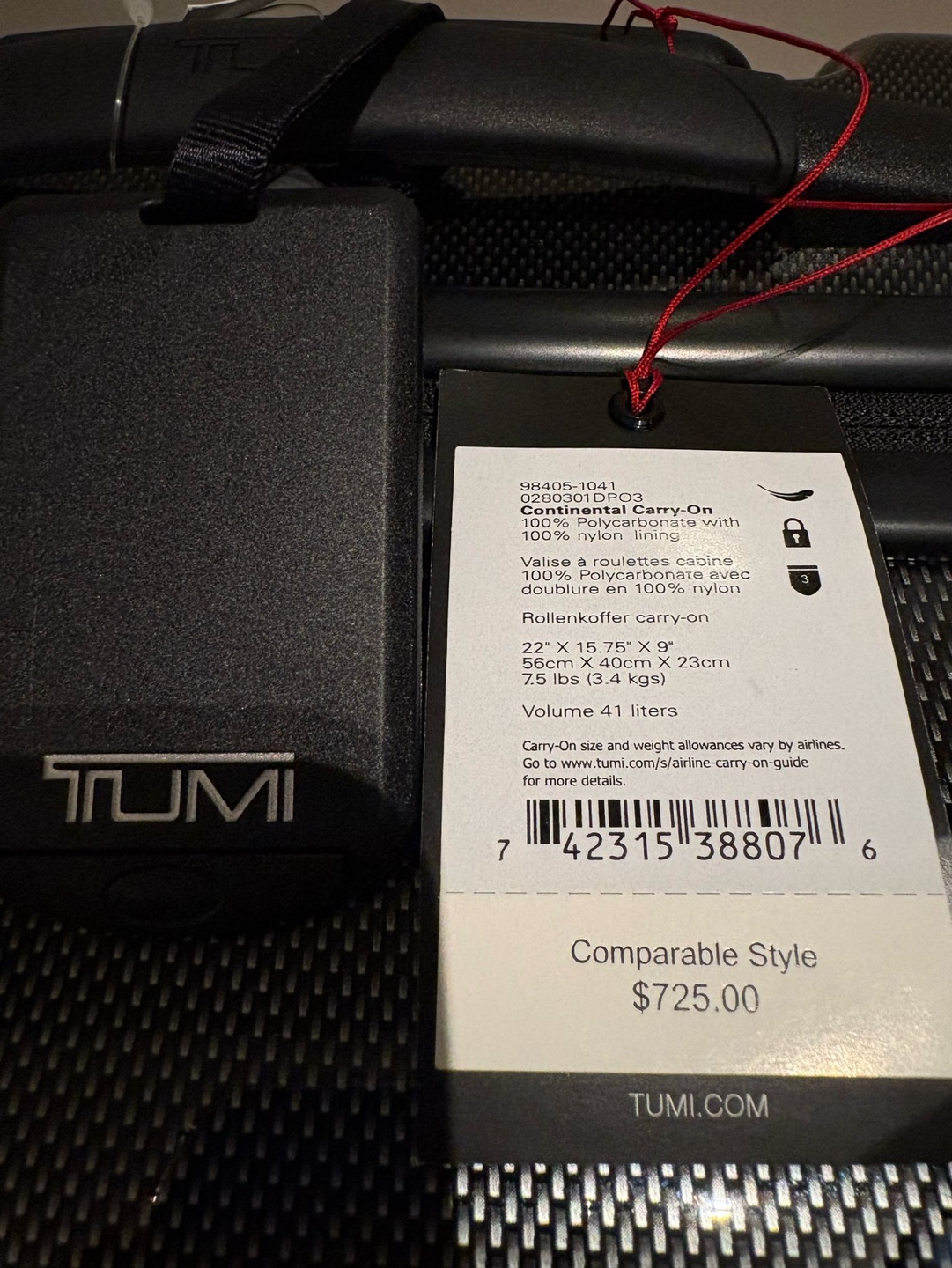 TUMI Continental Carry-On Suitcase - photo 2