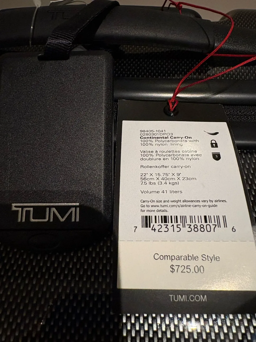 TUMI Continental Carry-On Suitcase image indicator(2)