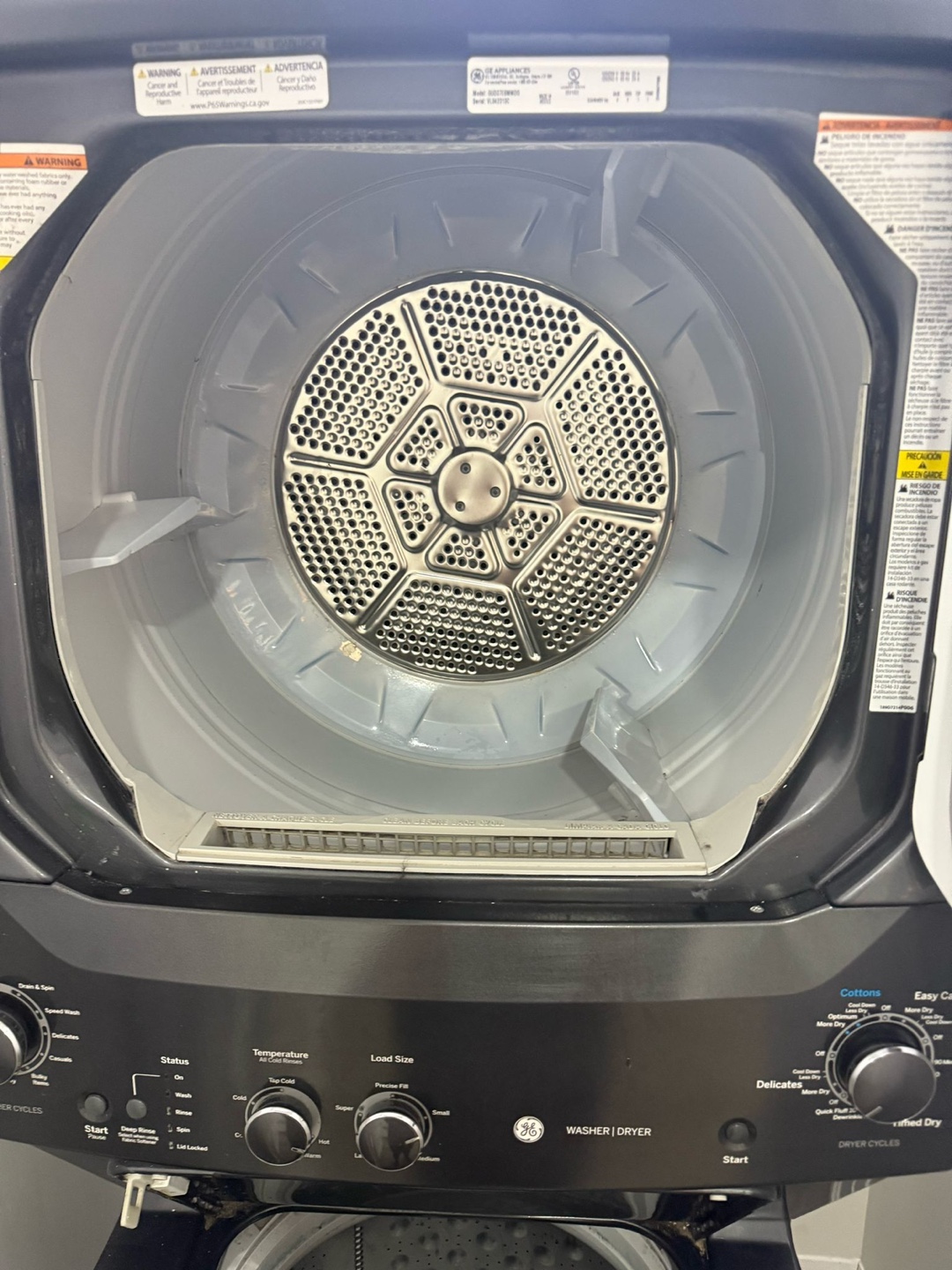 GE Stackable Washer and Dryer - photo 2
