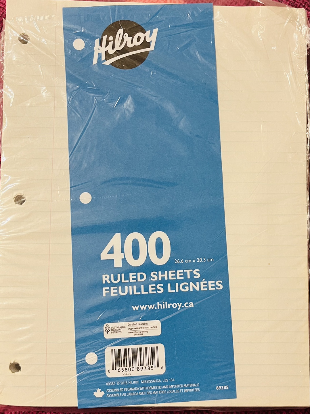 Hilroy 400 Ruled Sheets