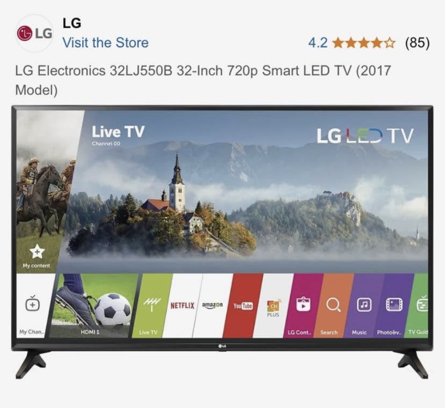 LG 32-inch 720p Smart LED TV - photo 2