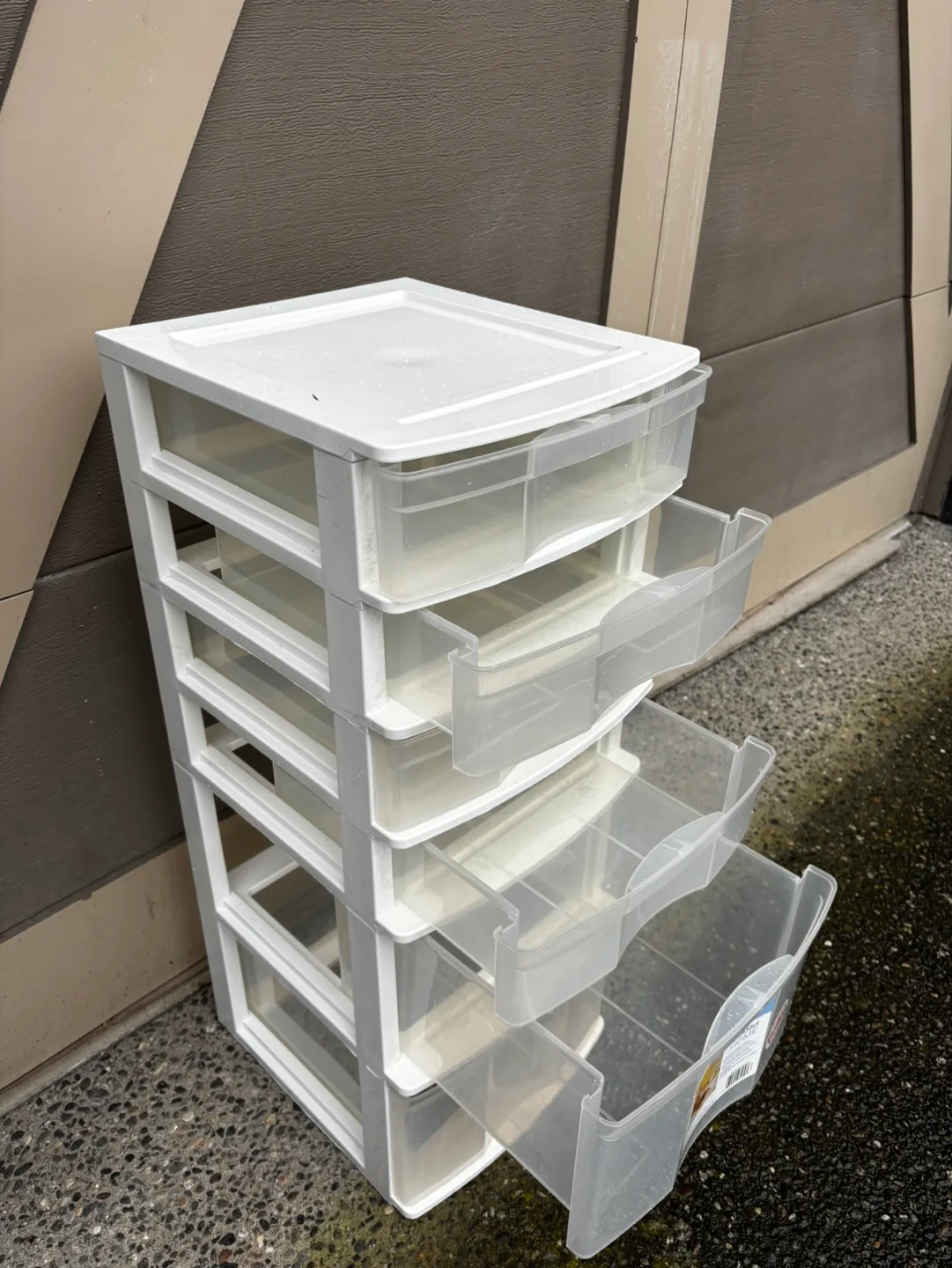 Five-Drawer Plastic Storage Unit image indicator(2)