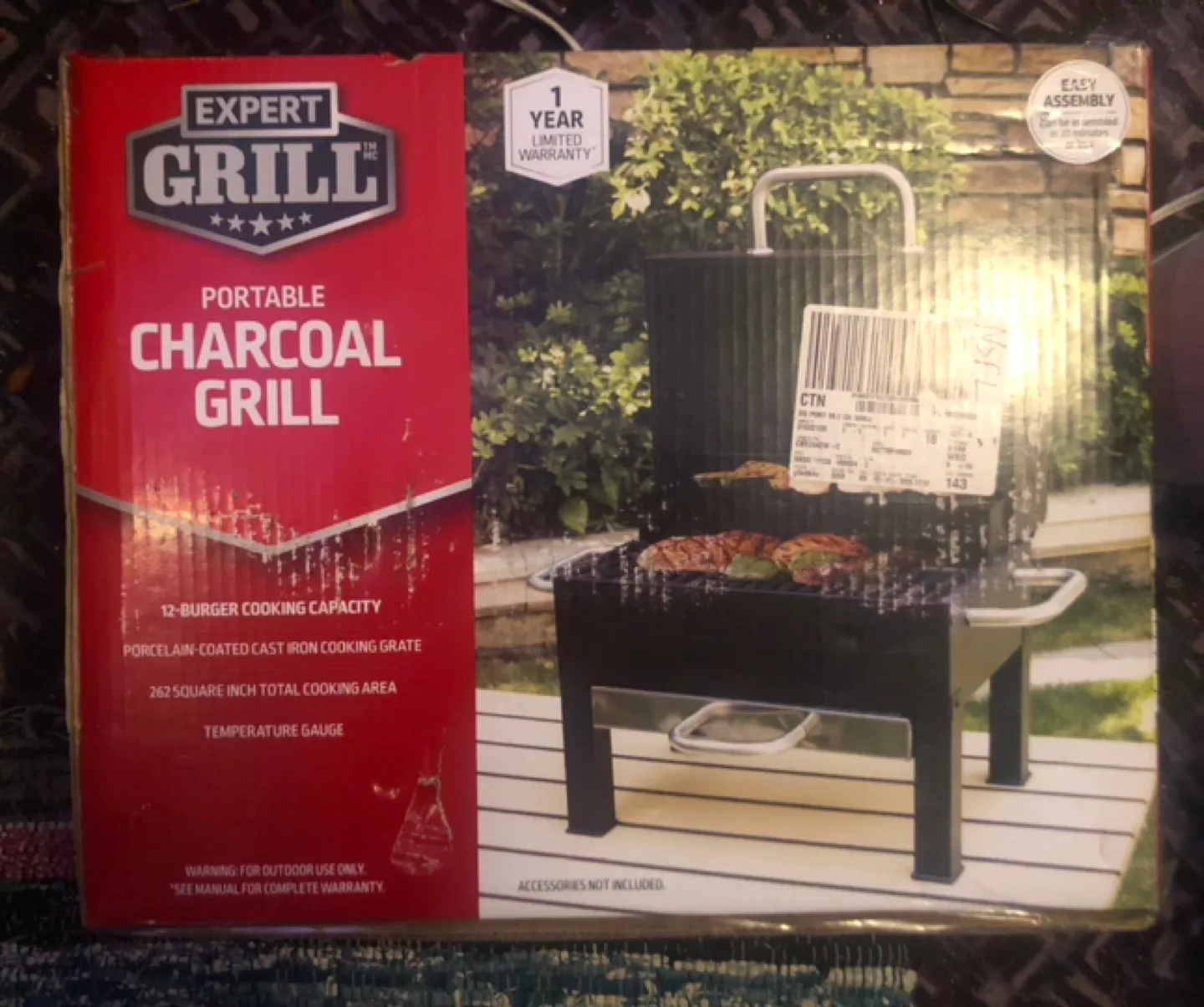 Expert Grill Portable Charcoal BBQ image indicator(2)