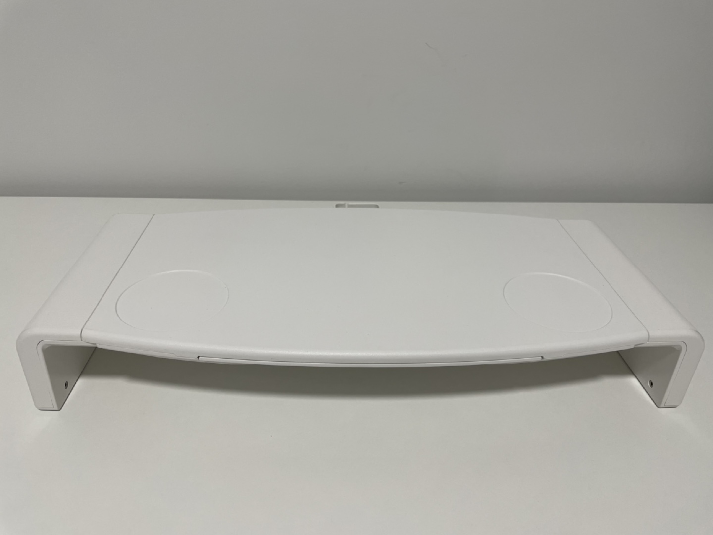 White Laptop Stand with Drawer - photo 2