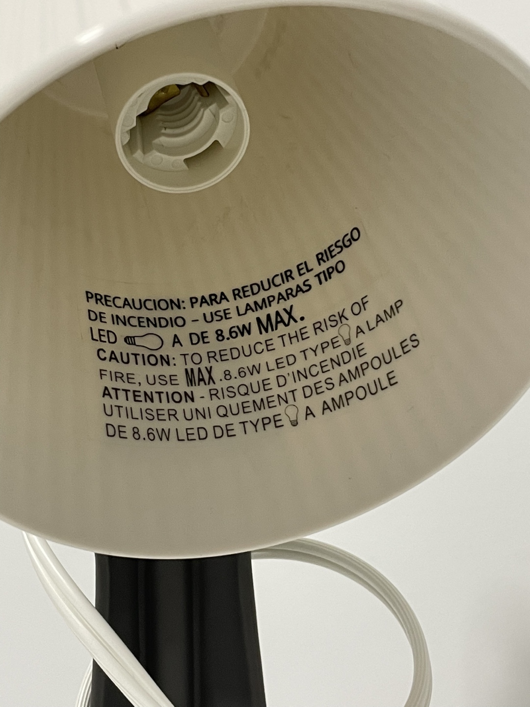 White and Grey Desk Lamp - photo 2