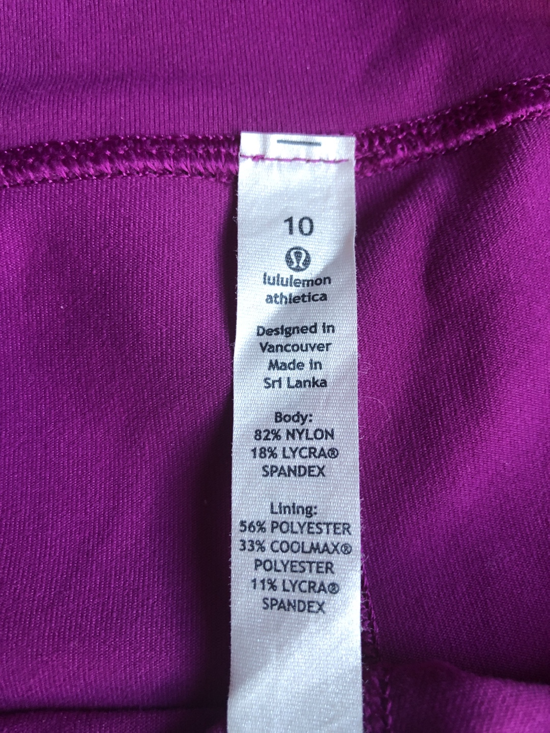 Women’s Lululemon 2” Seam Shorts Size 10