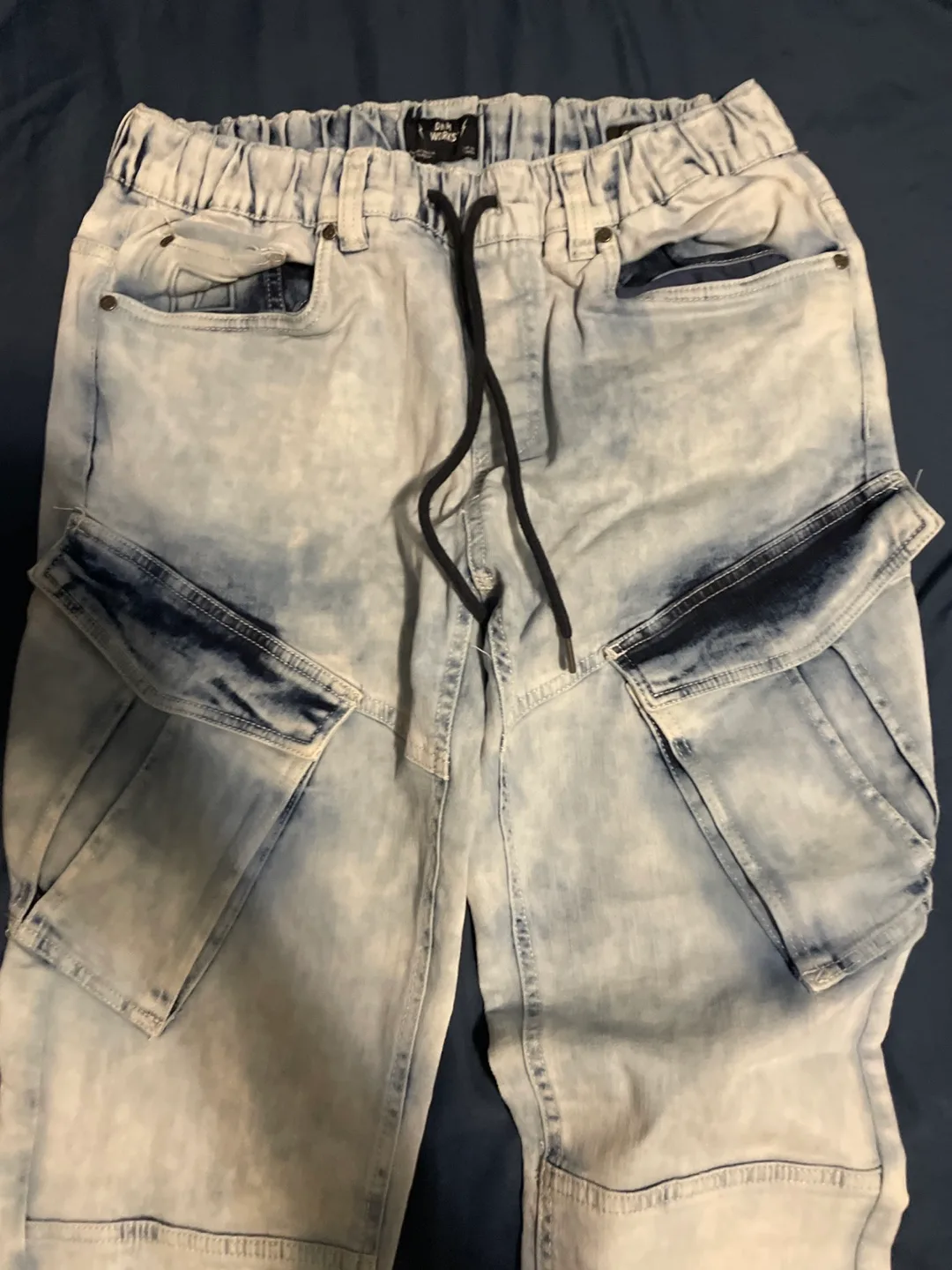 DNM Works Cohen Acid Wash Cargo Jeans image indicator(2)