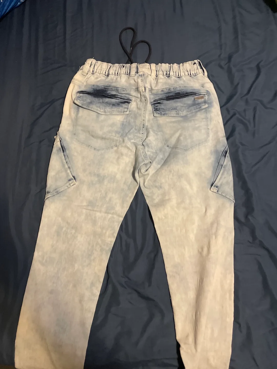 DNM Works Cohen Acid Wash Cargo Jeans image indicator(7)