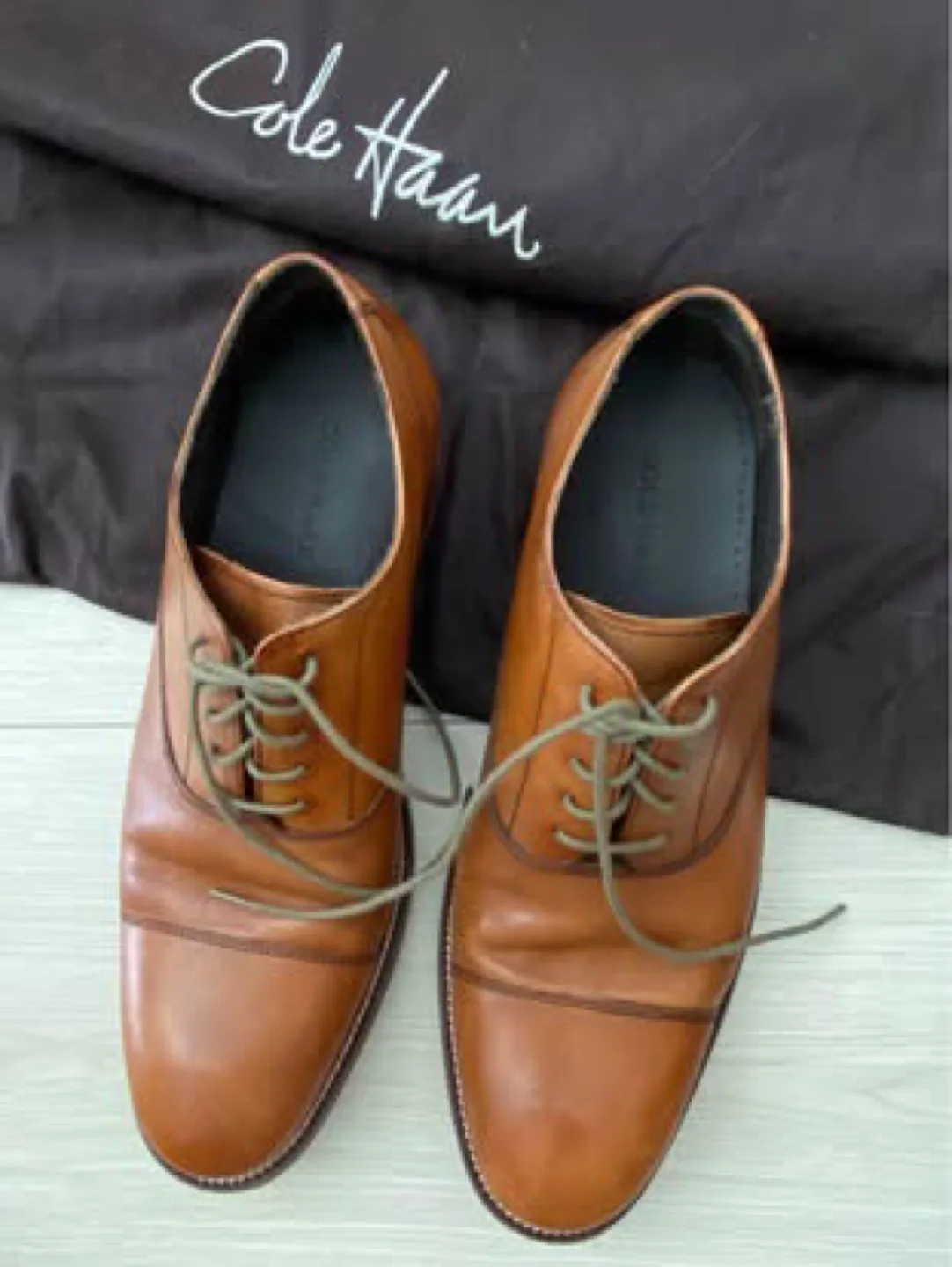 Cole Haan Men's Brown Leather Oxfords M8.5 image indicator(4)