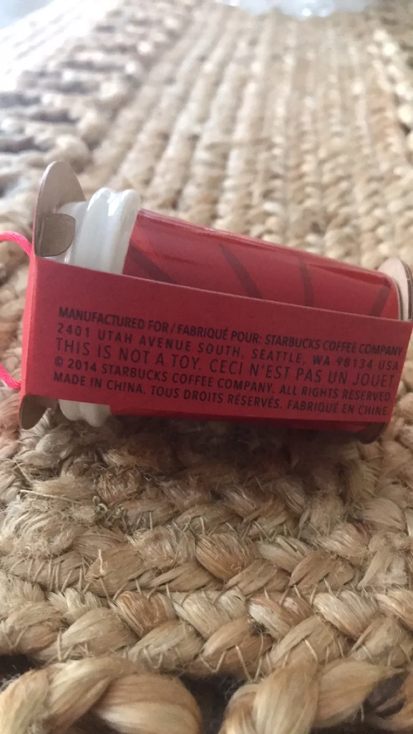 Starbucks Coffee Cup Ornament image indicator(3)