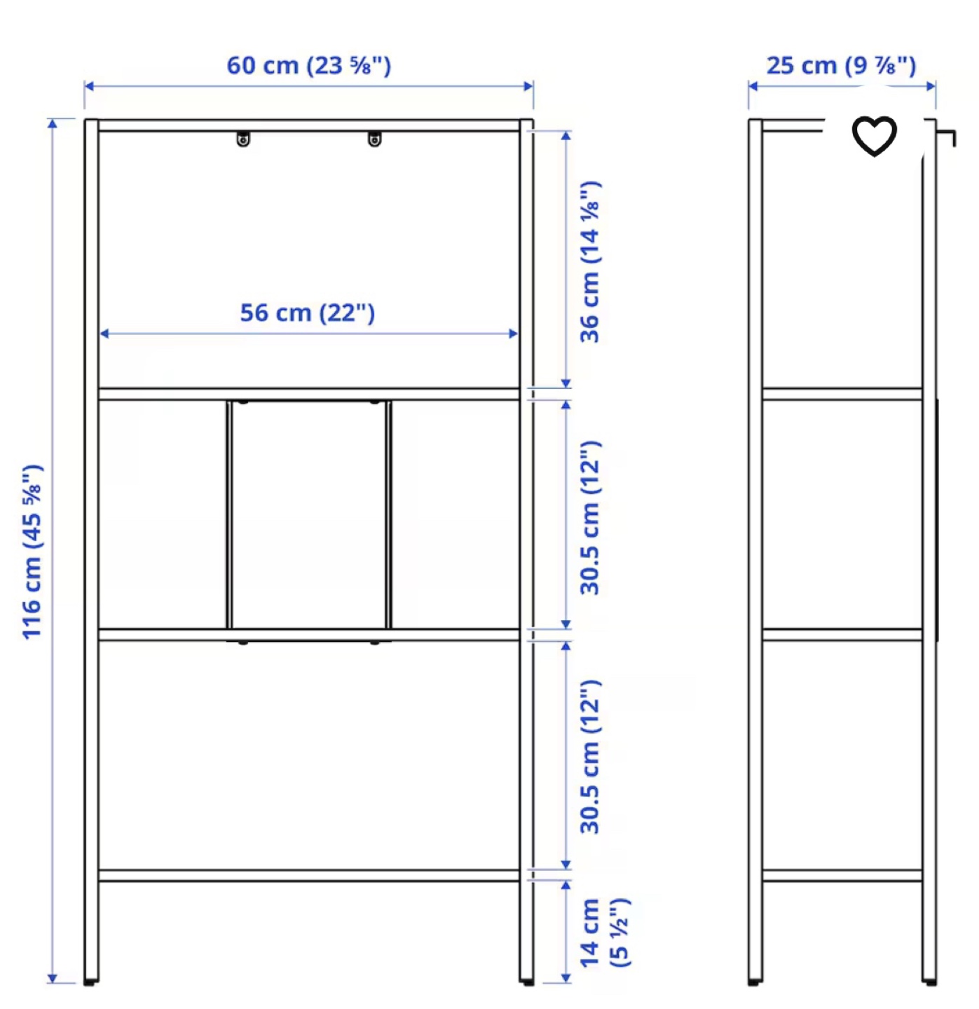 [Moving Sale] IKEA 4-Shelf (White) | Two Shelves - photo 5