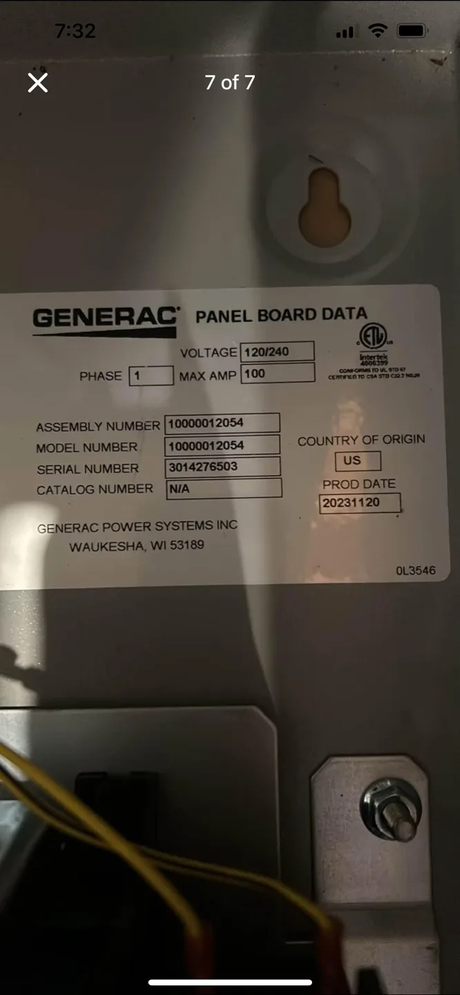 Generac RXG16EZA3 16-Circuit 100 Amp Automatic Transfer Switch image indicator(4)