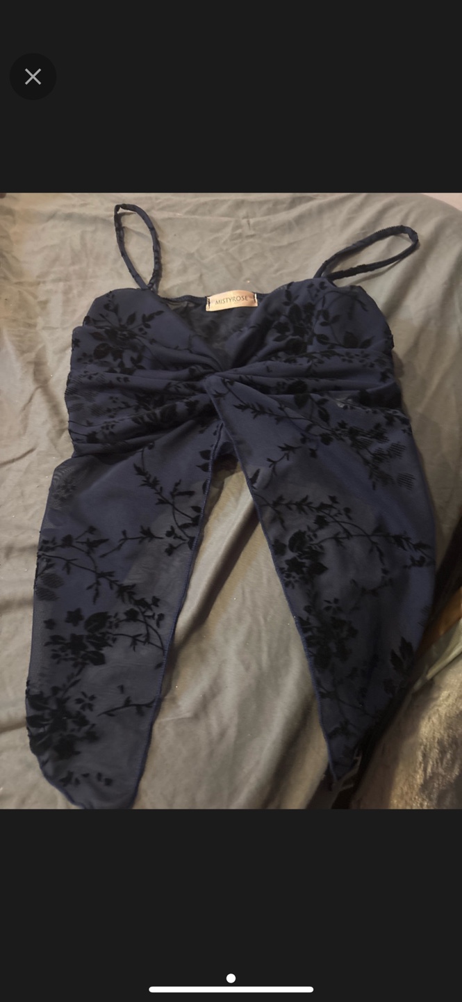 Floral Mesh Crop Top
