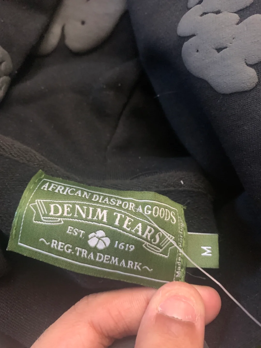 Monochrome Denim Tears Hoodie image indicator(6)