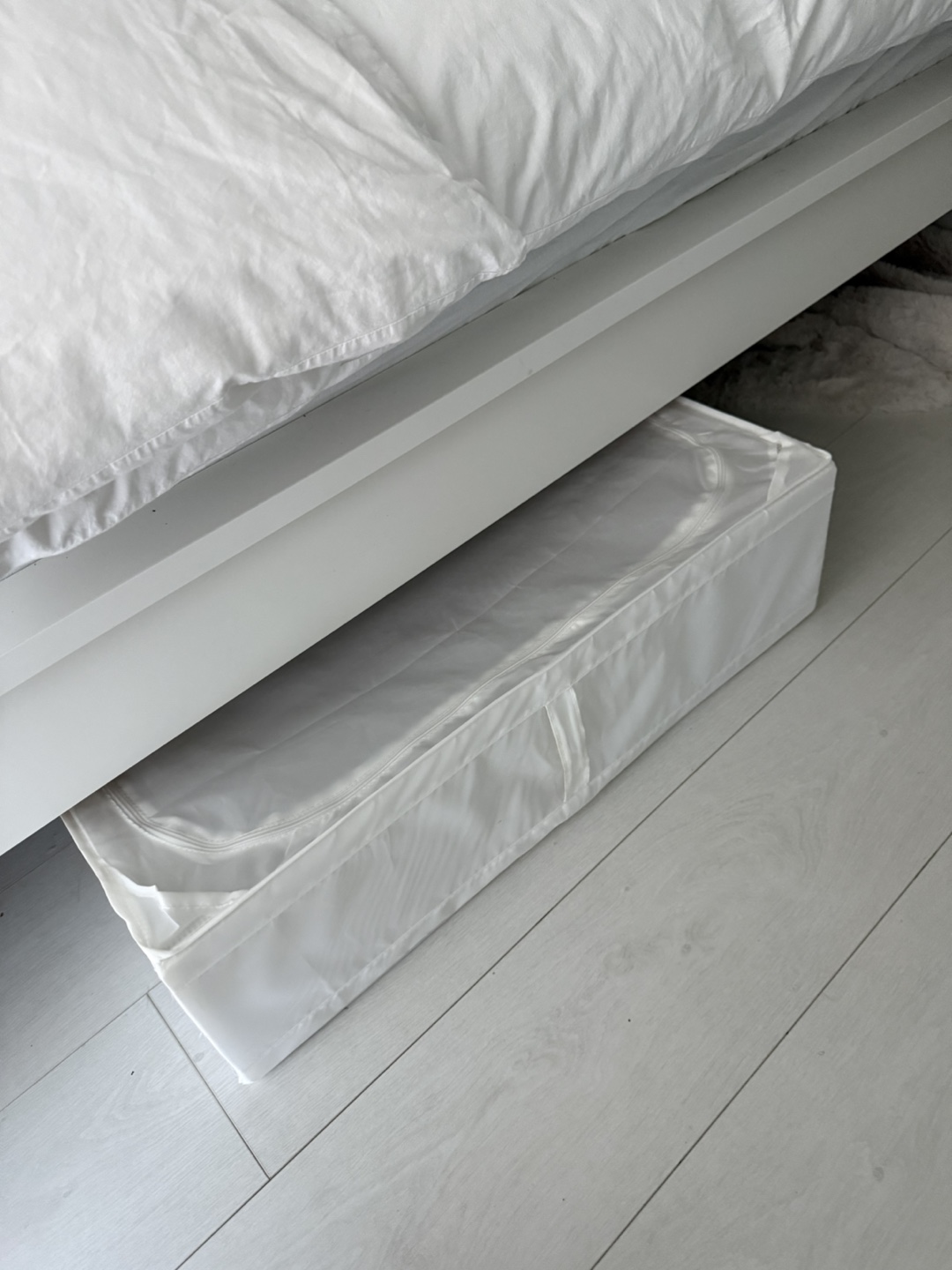 IKEA White Fabric Storage Box - photo 2