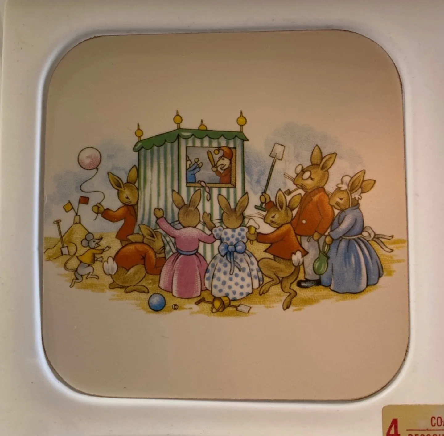 RARE✨VINTAGE! Bunnykins Coaster by Royal Doulton image indicator(2)