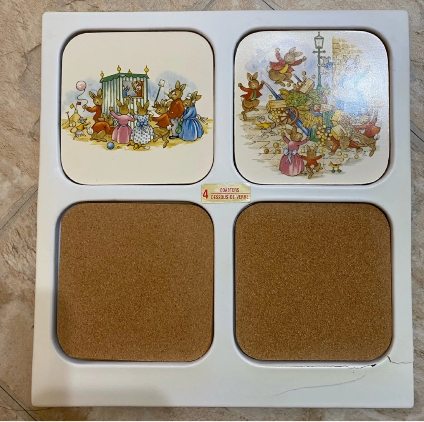 RARE✨VINTAGE! Bunnykins Coaster by Royal Doulton image indicator(6)
