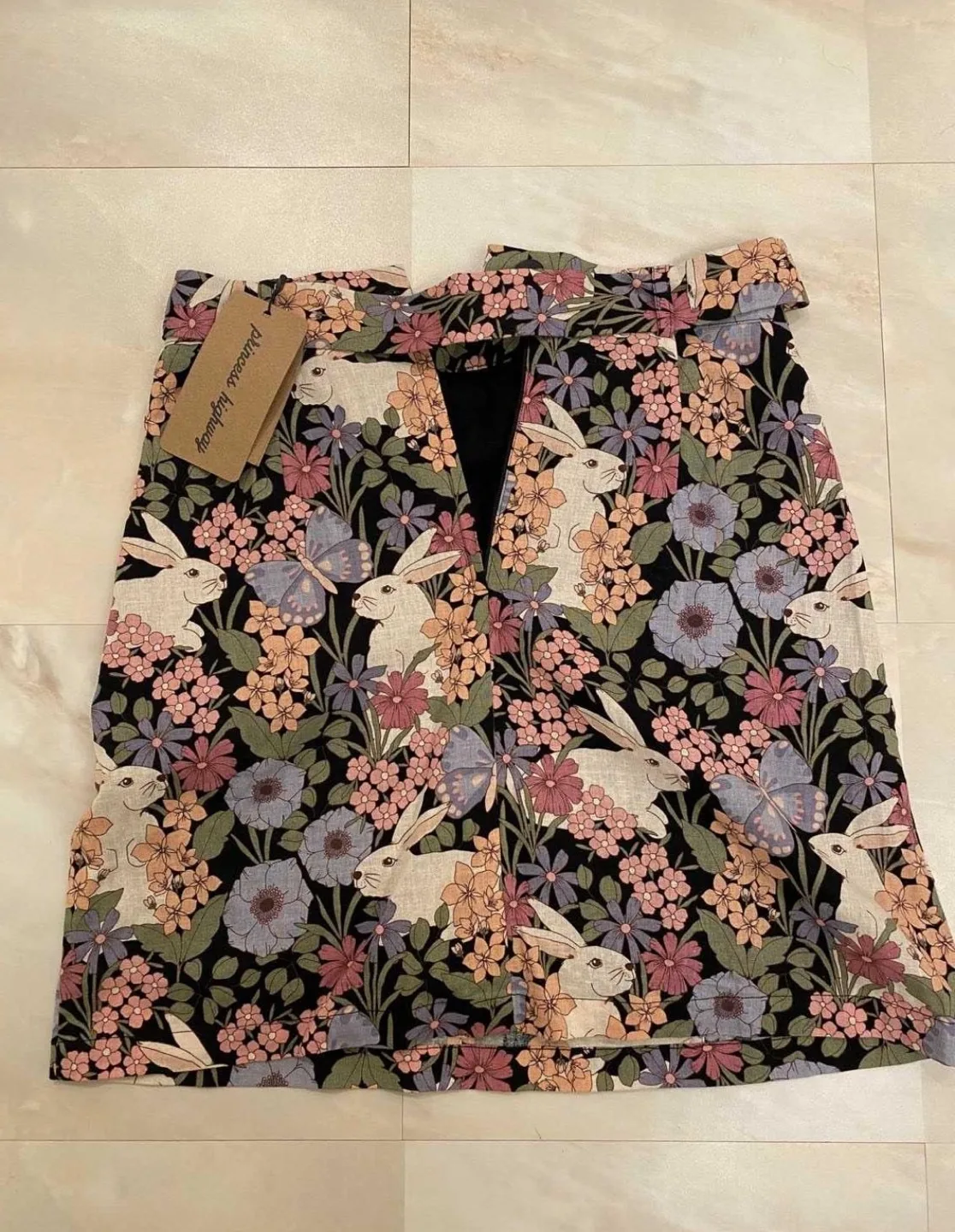 BNWT! PRINCESS HIGHWAY Bounty of Bunnies Garden Rabbit Skirt image indicator(4)